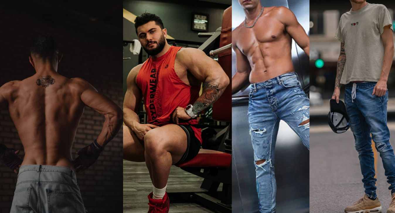 Men with different body types