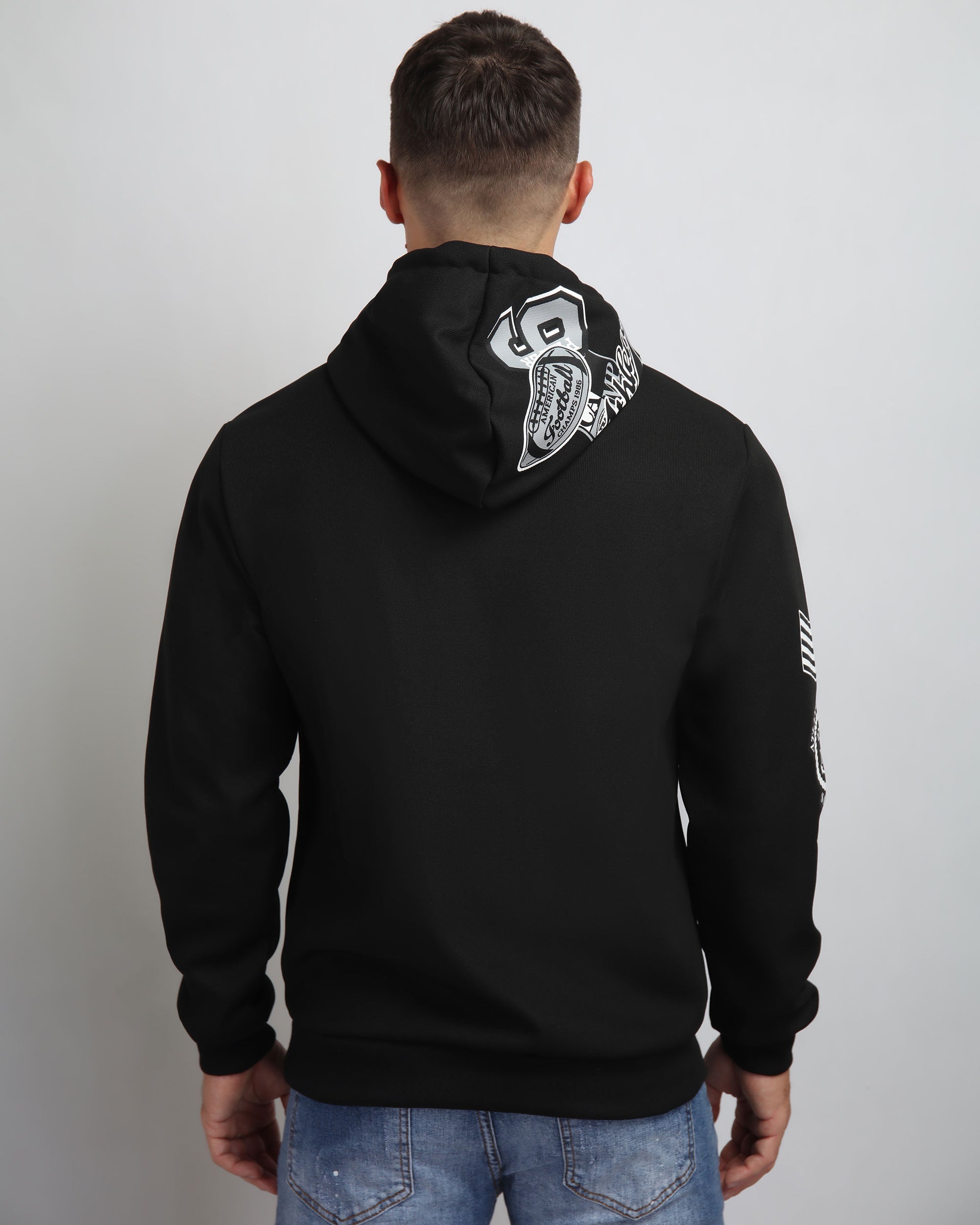 LOGEQI Wholesale Men's Black Hoodies
