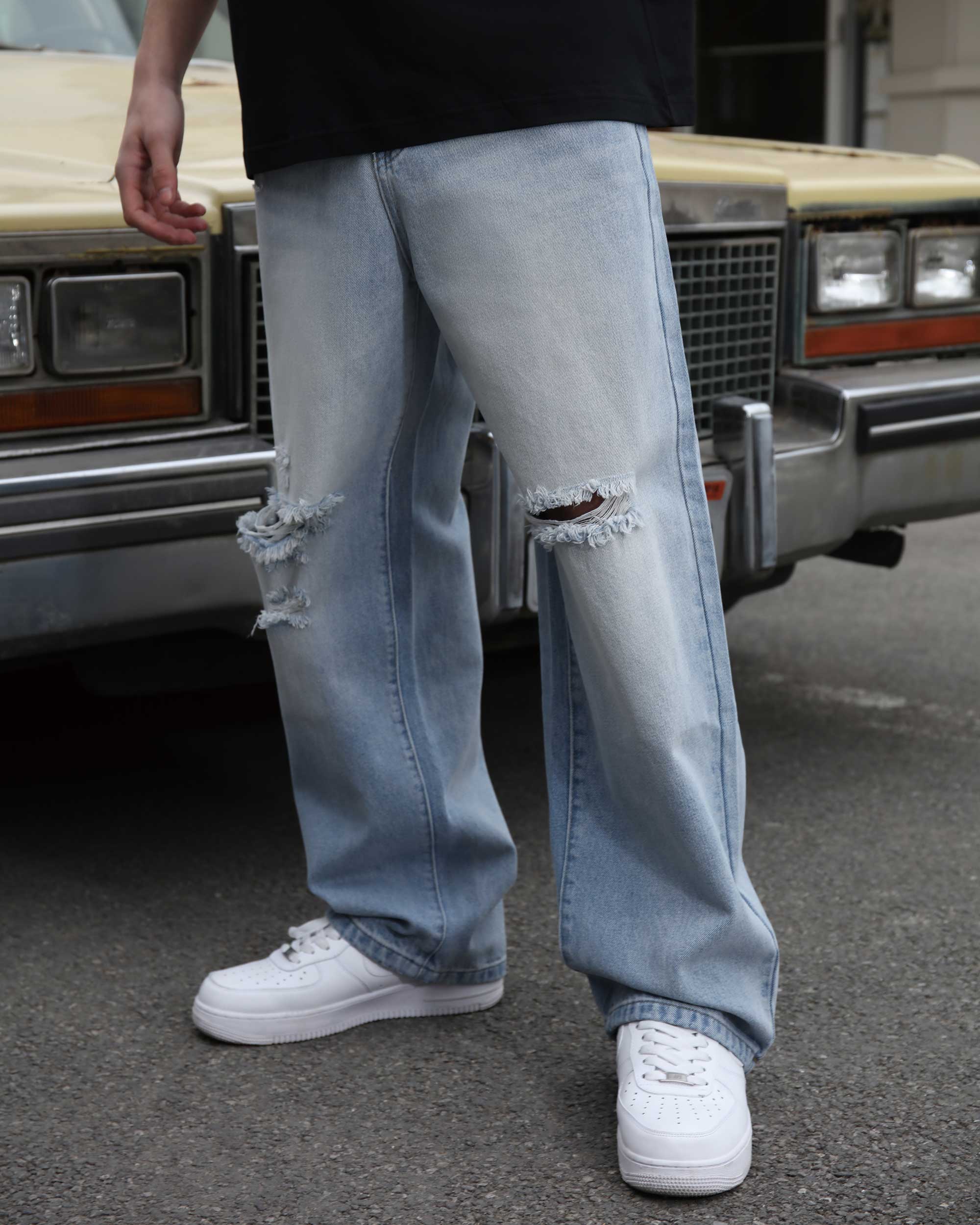 Men's Baggy & Loose Fit Jeans | Cargo, Ripped & 90s Style | LOGEQI