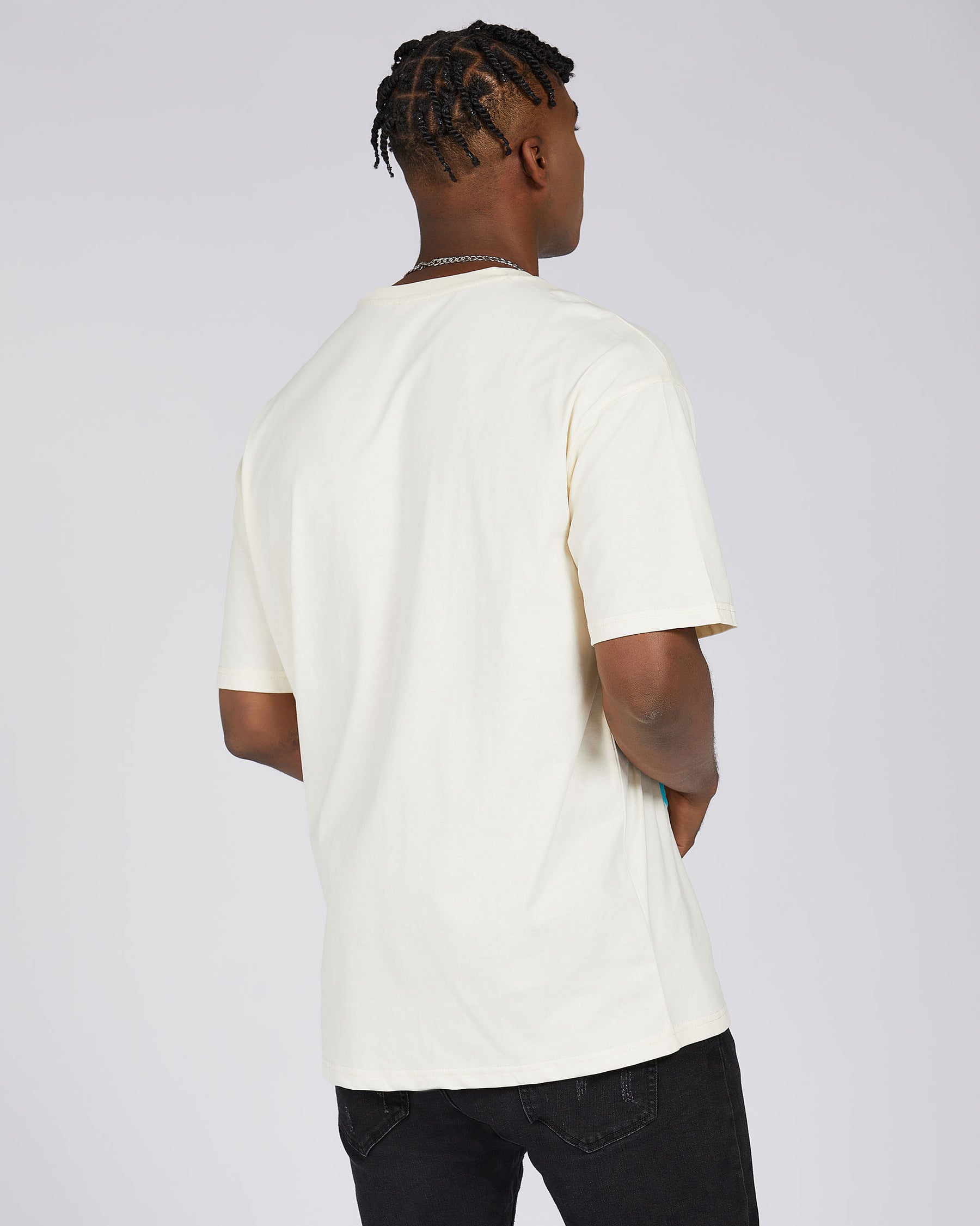 Camiseta gráfica con estampado de bolsa de dinero y grafiti, 100 % algodón