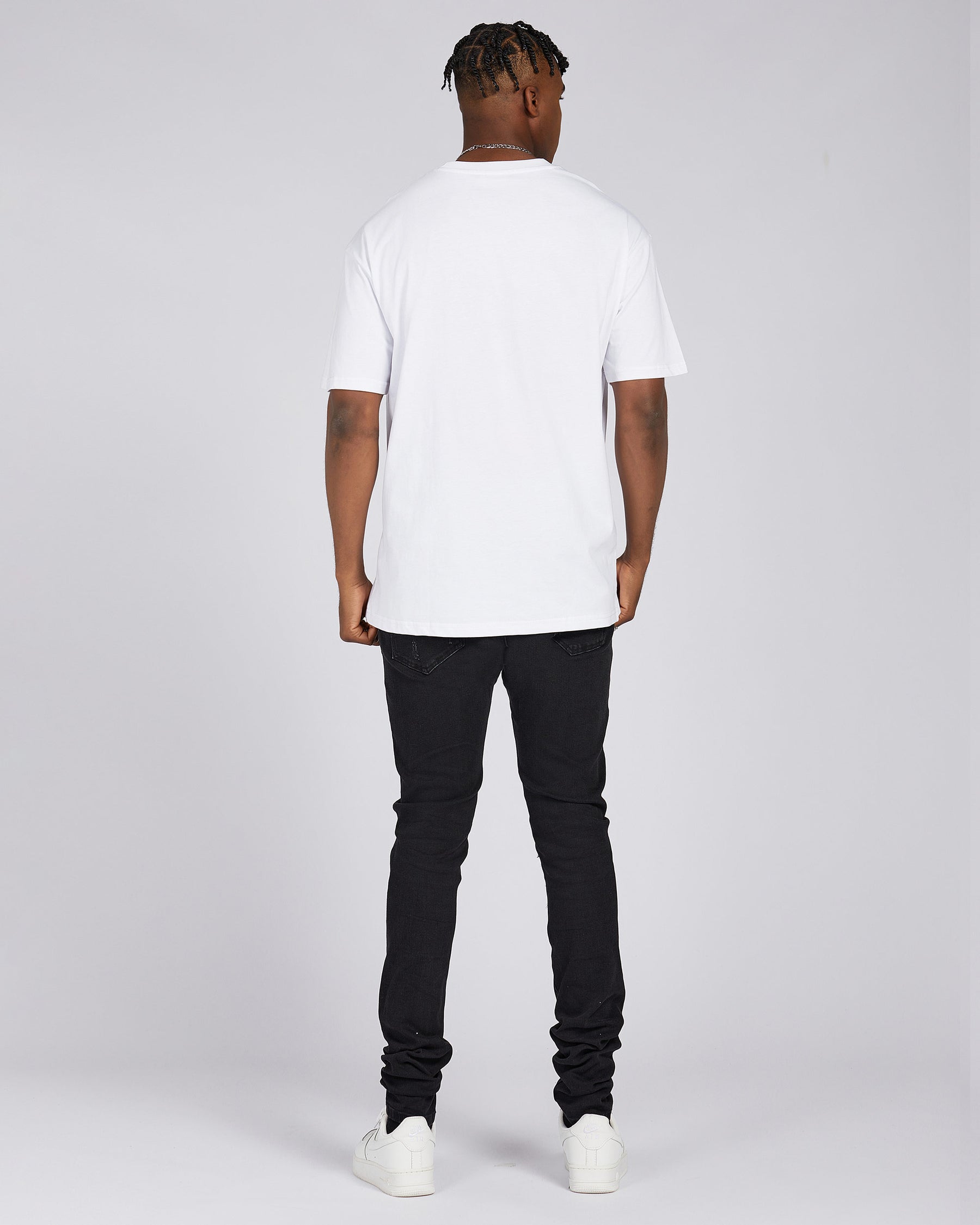 Camiseta gráfica con estampado de bolsa de dinero y grafiti, 100 % algodón