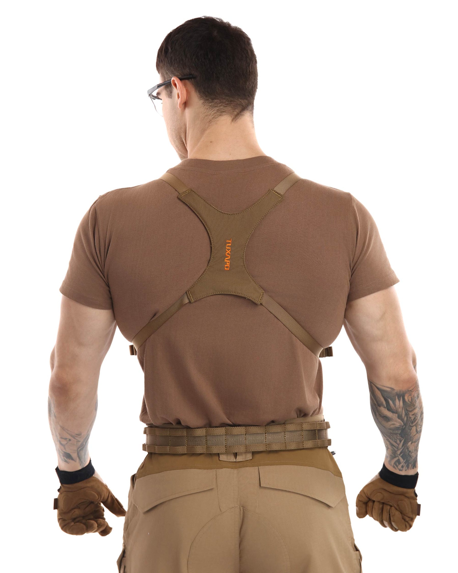 Tuxapo Binocular Harness Chest Pack with Rangefinder Pouch Bino Case