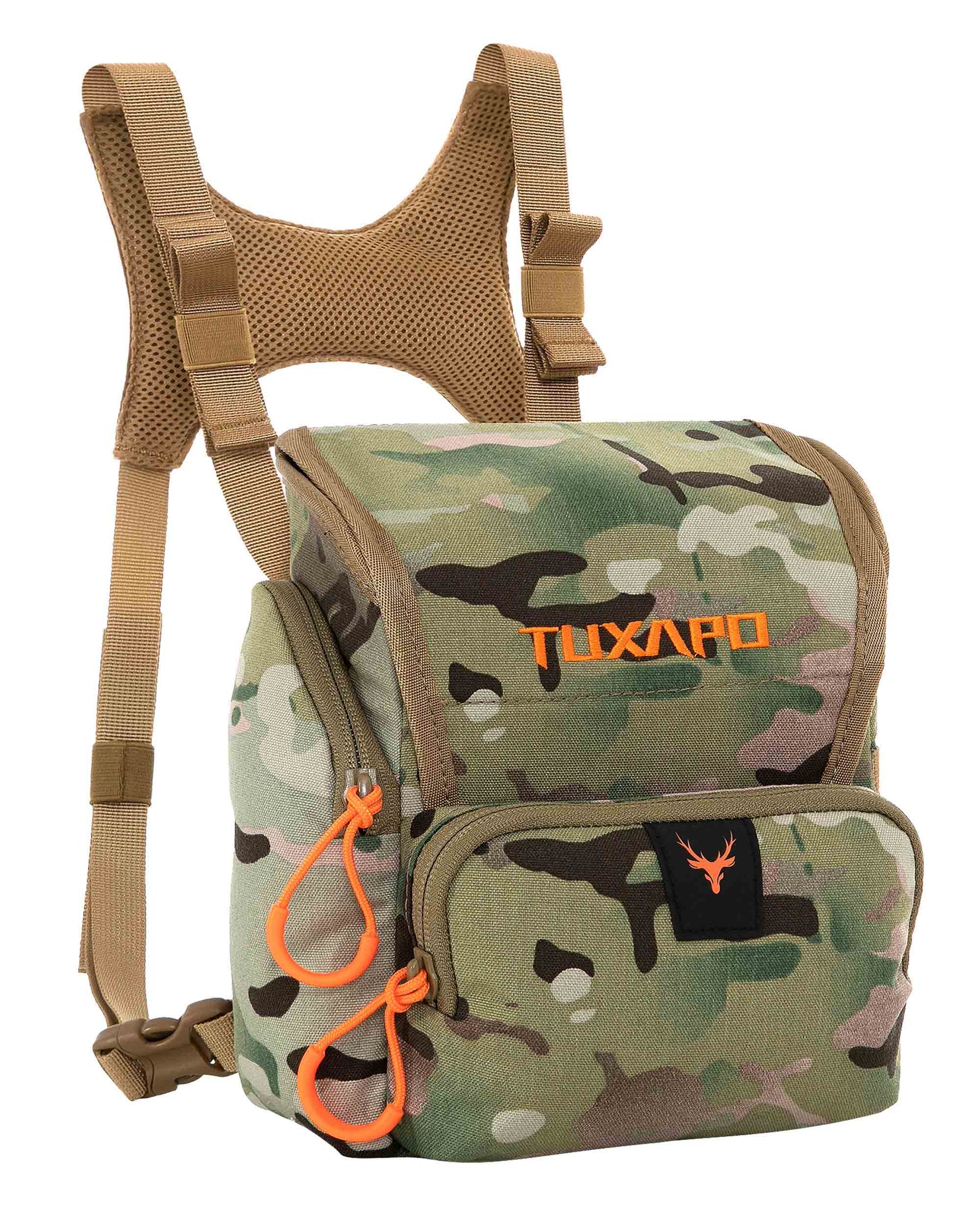 Tuxapo Binocular Harness Chest Pack with Rangefinder Pouch Bino Case