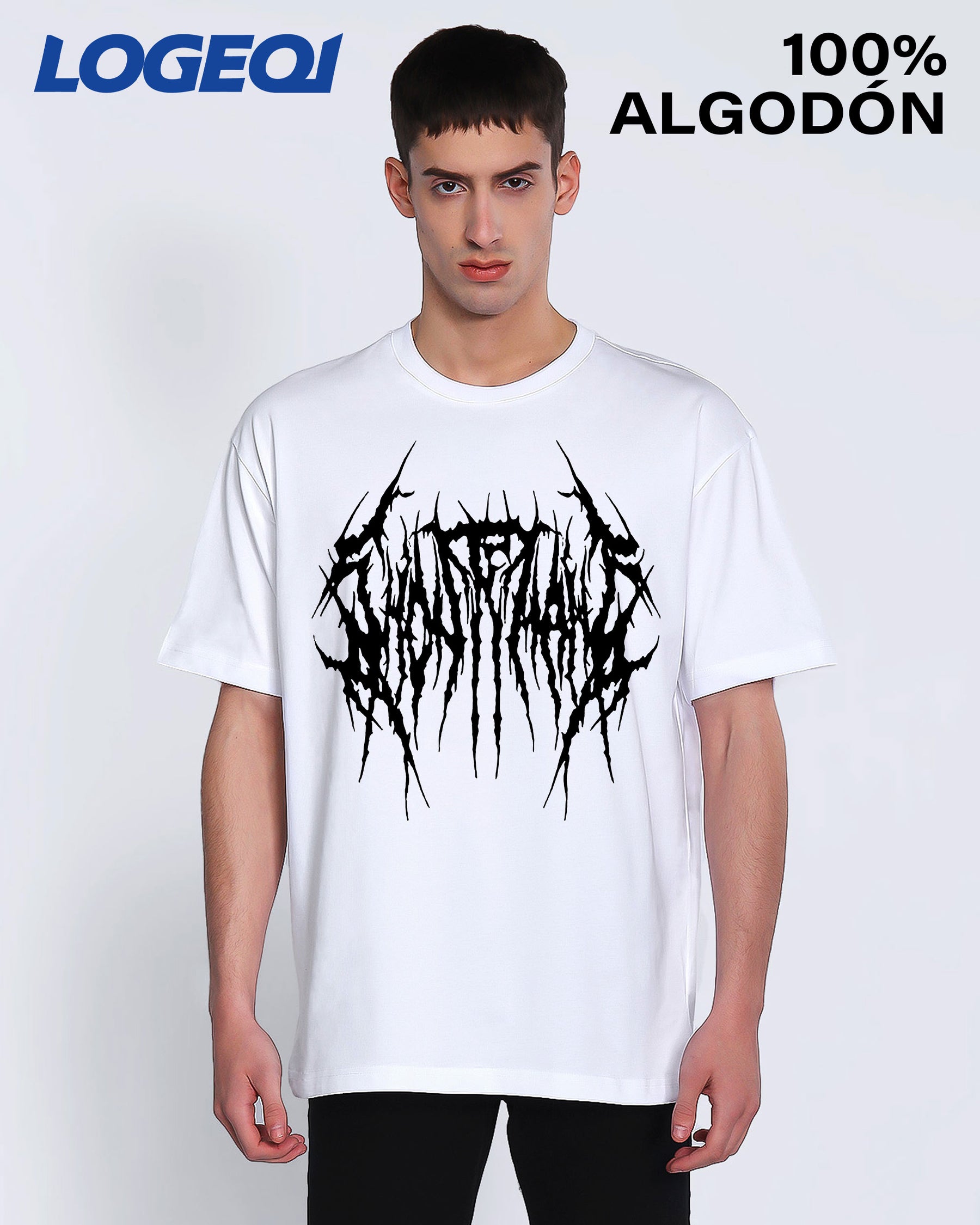 Men’s Ghost Clown Graphic T-Shirt – 100% Cotton Streetwear Tee