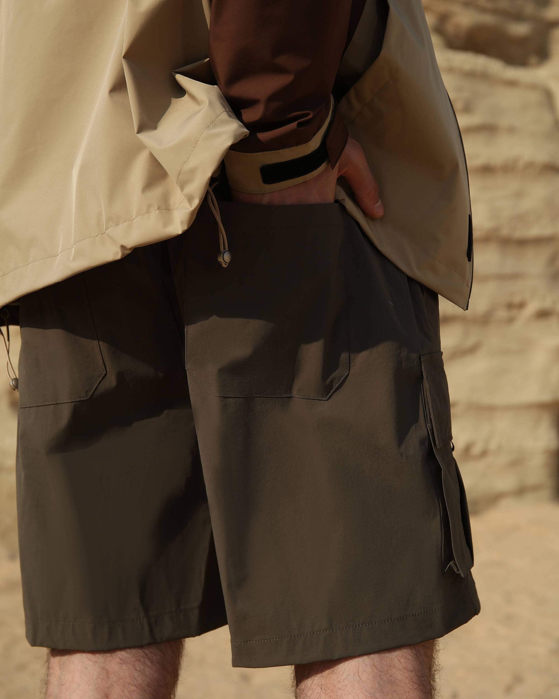 Men's Wide-Leg Cargo Shorts for Sportswear & Outdoor Hiking