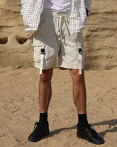 American Style Men's Casual Cargo Shorts Loose-Fit with Multi-Pockets