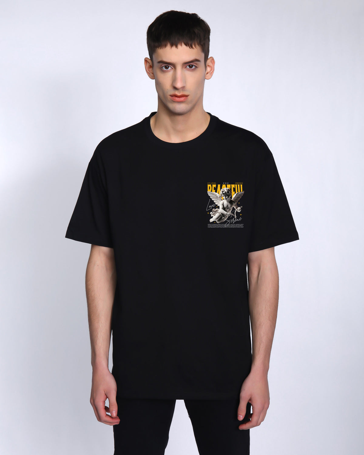 Camiseta clásica para hombre - 100 % algodón - Manga corta, cuello redondo - Entrega local en México