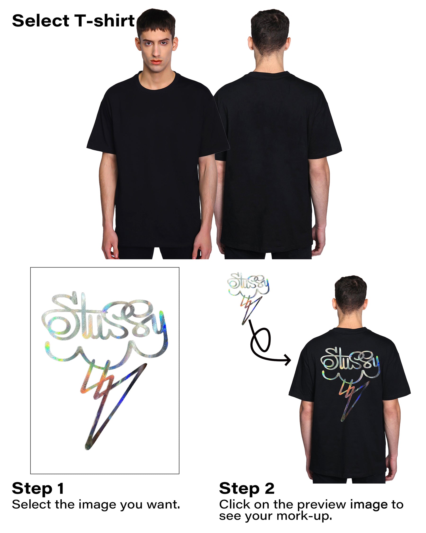 Camiseta extragrande 100 % algodón con estampado de Logeqi®