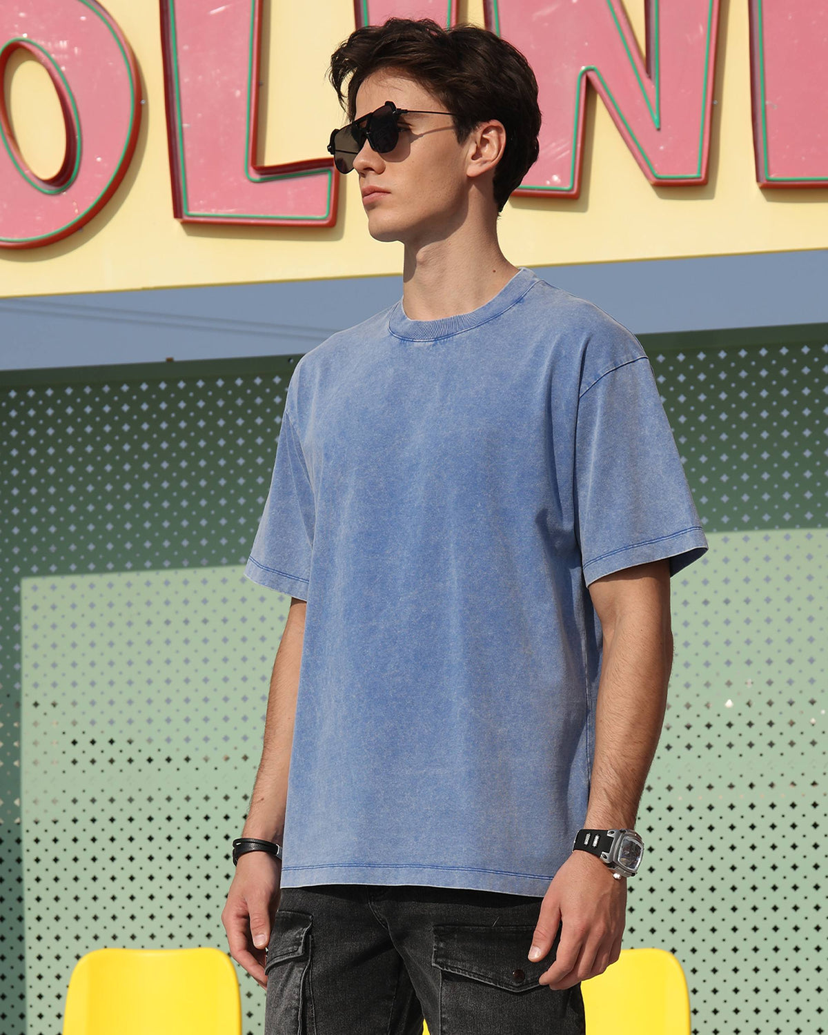 Camisetas de algodón lavado para hombre: paquete de 10 unidades (tallas S/M/L/XL)