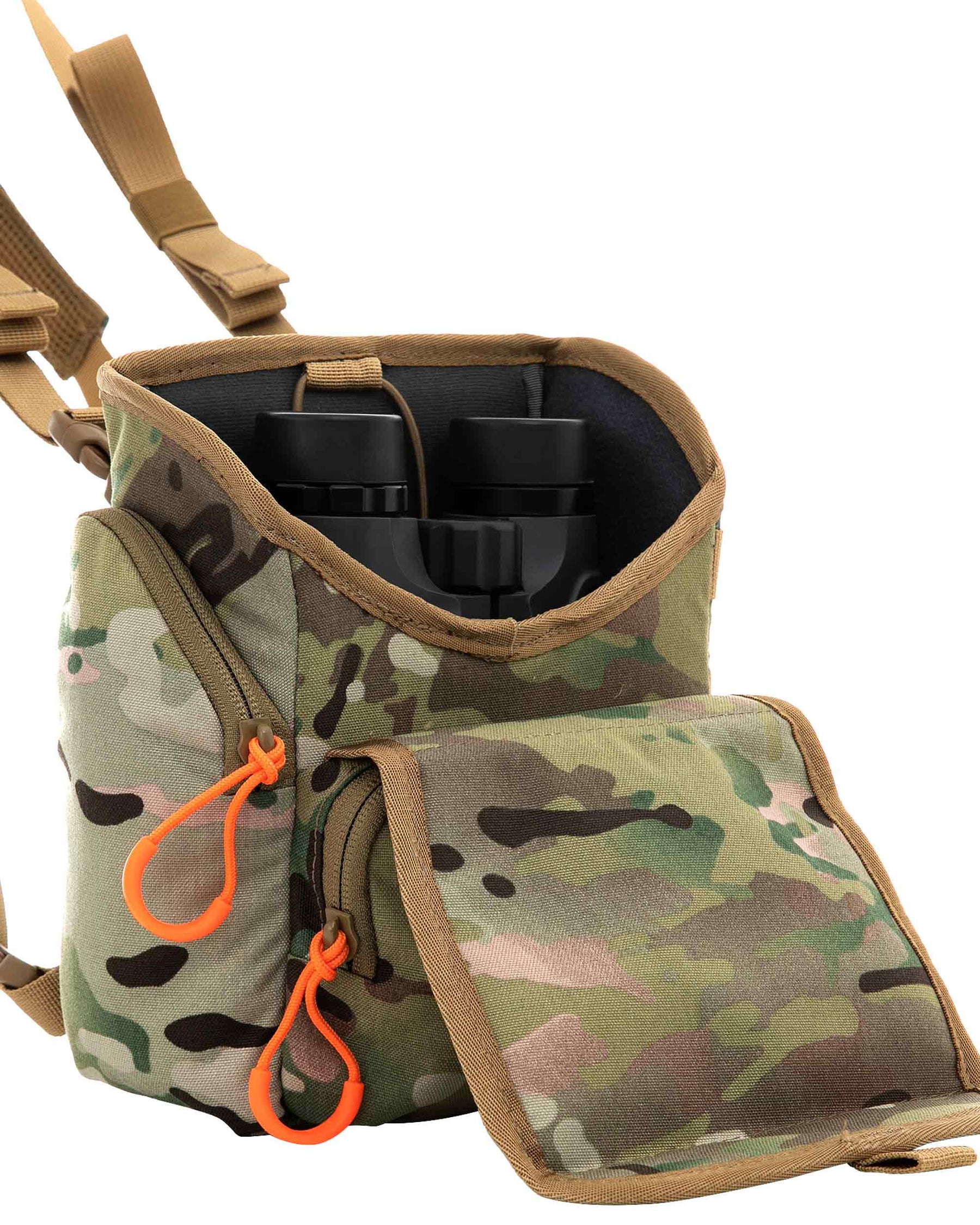 Tuxapo Binocular Harness Chest Pack with Rangefinder Pouch Bino Case