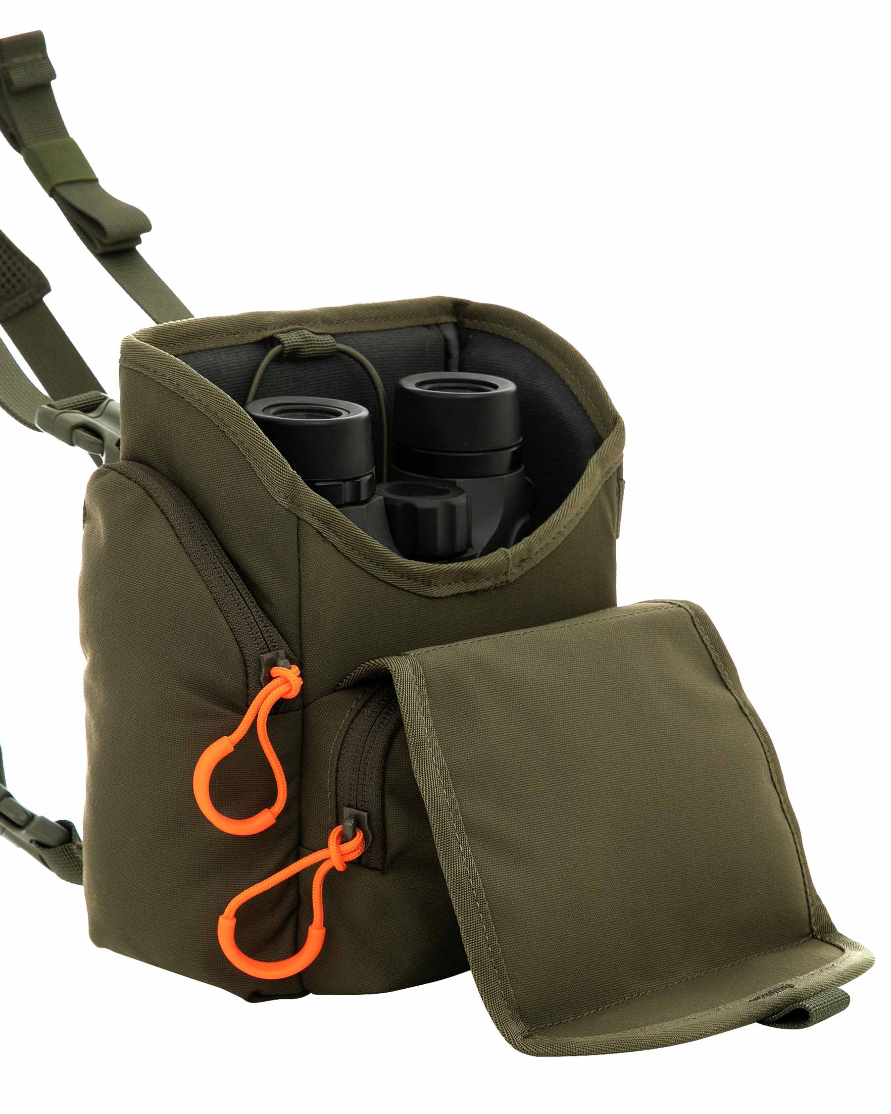 Tuxapo Binocular Harness Chest Pack with Rangefinder Pouch Bino Case