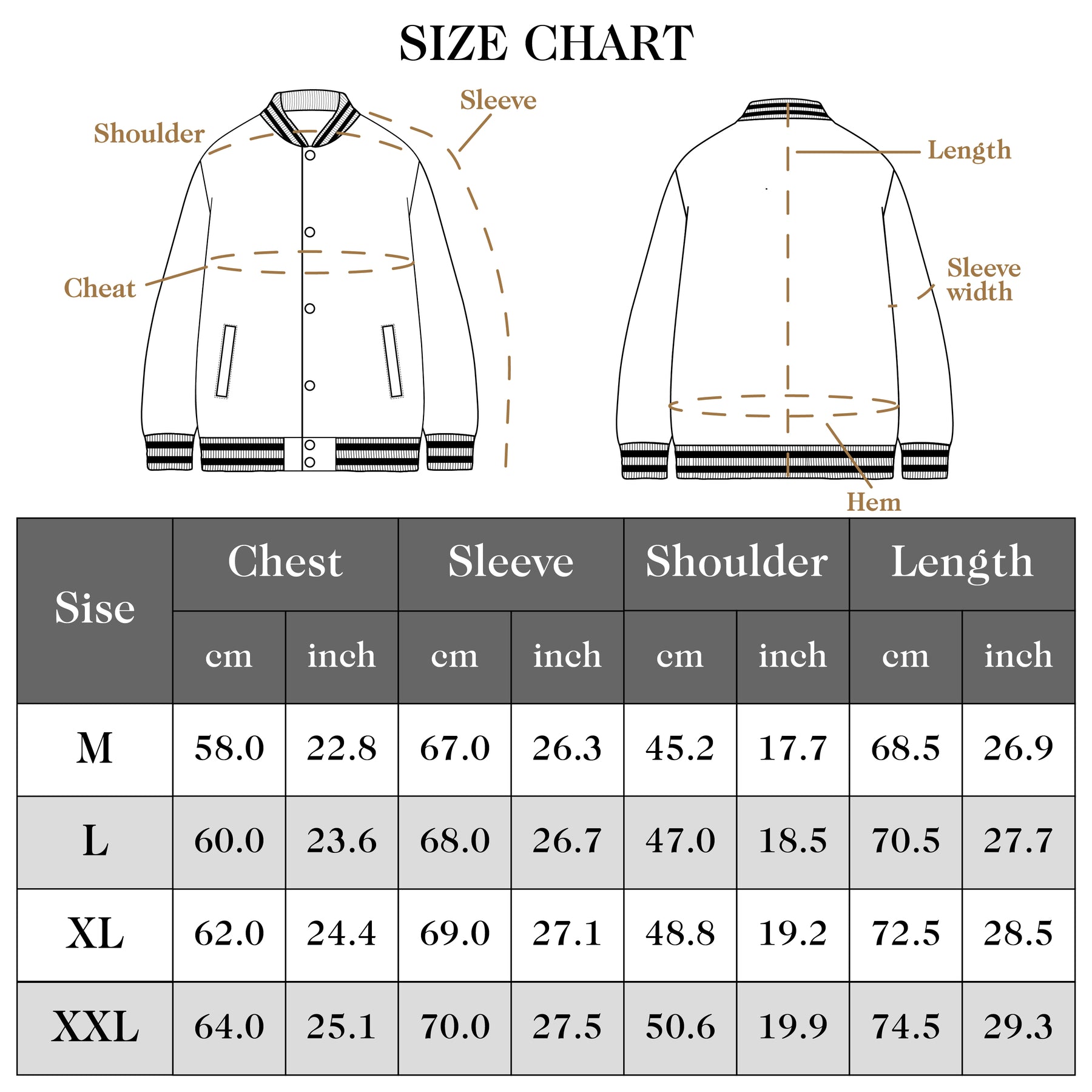Chaqueta de béisbol con mangas de piel sintética-Entrega local en México