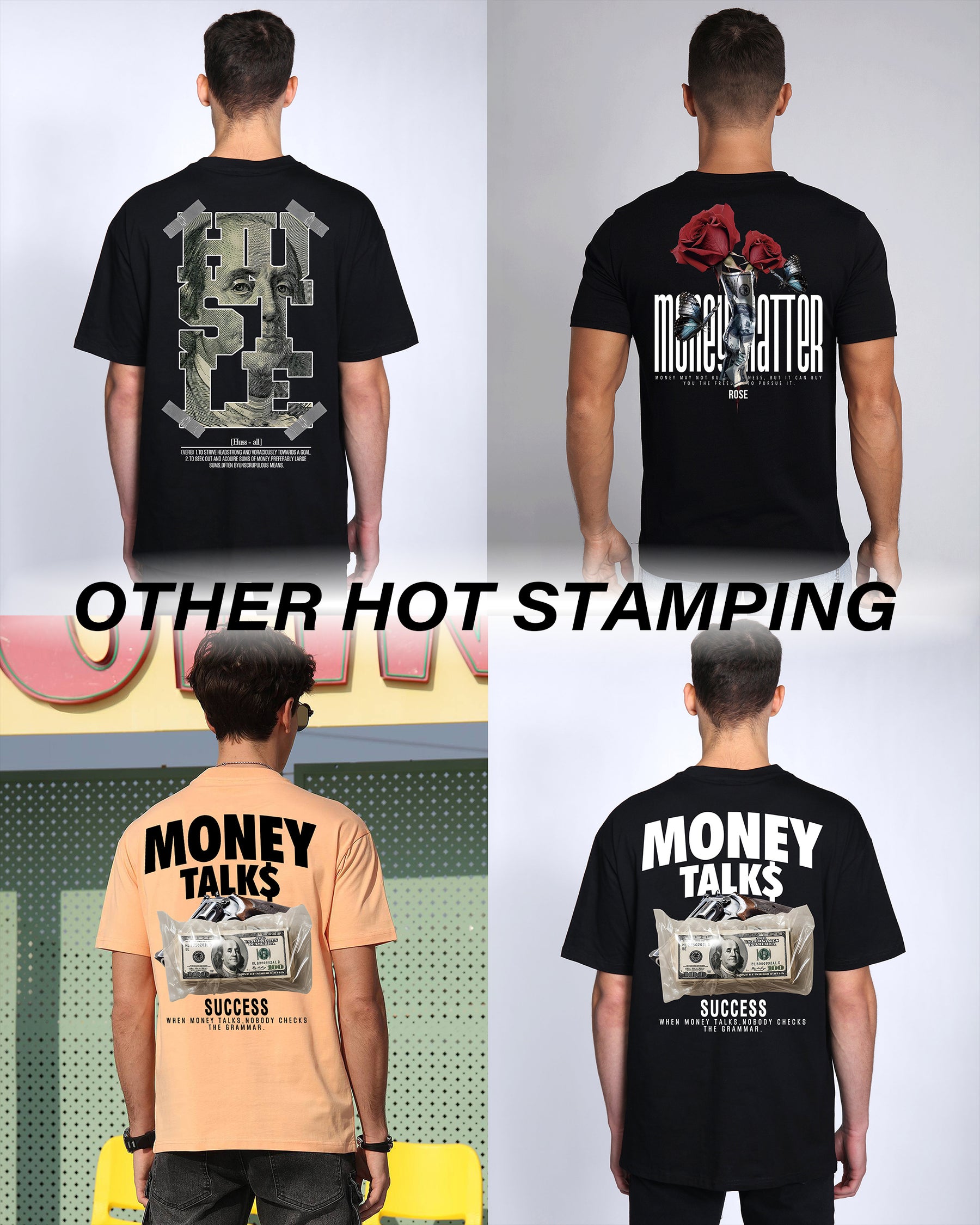 Camiseta lavada extragrande Logeqi 100 % algodón con un diseño de estampado único y cómodo para tu colección diaria.