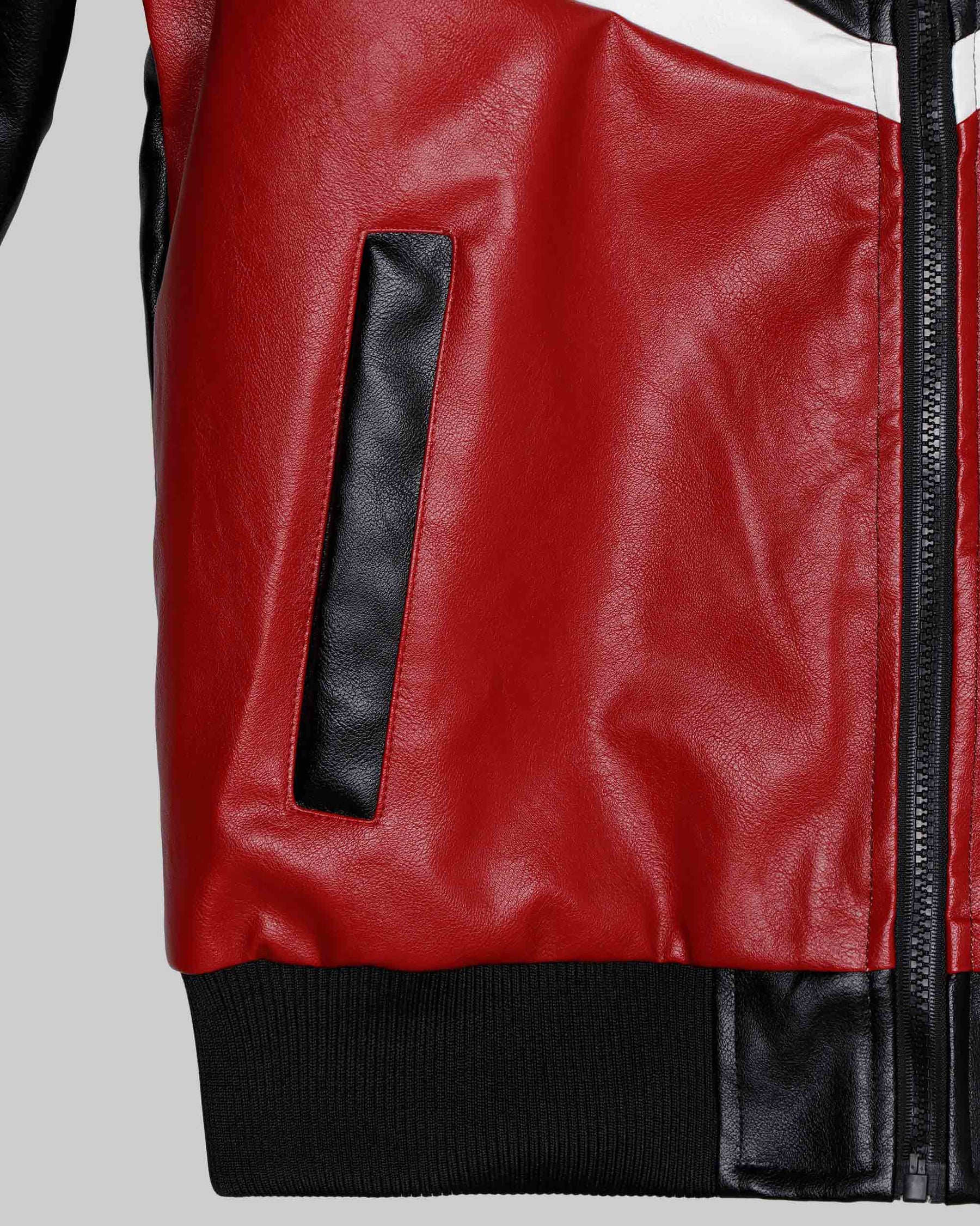 Chaqueta de béisbol con cuello acanalado-Entrega local en México