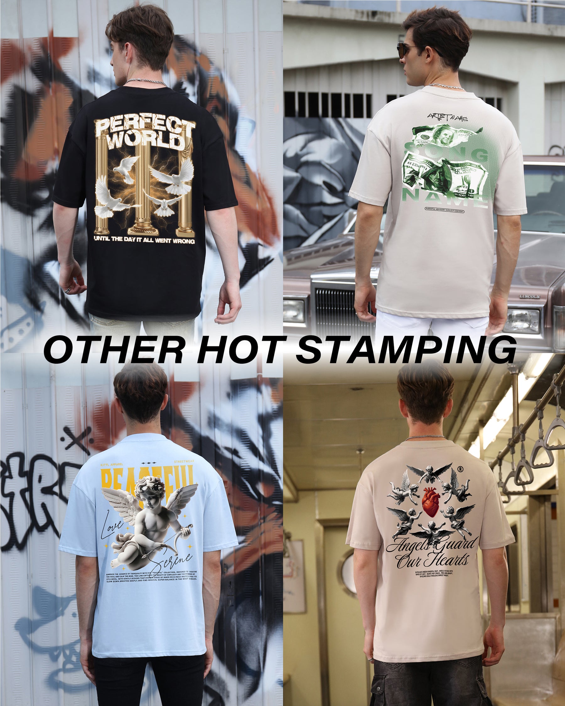 Camiseta clásica para hombre - 100 % algodón - Manga corta, cuello redondo - Entrega local en México