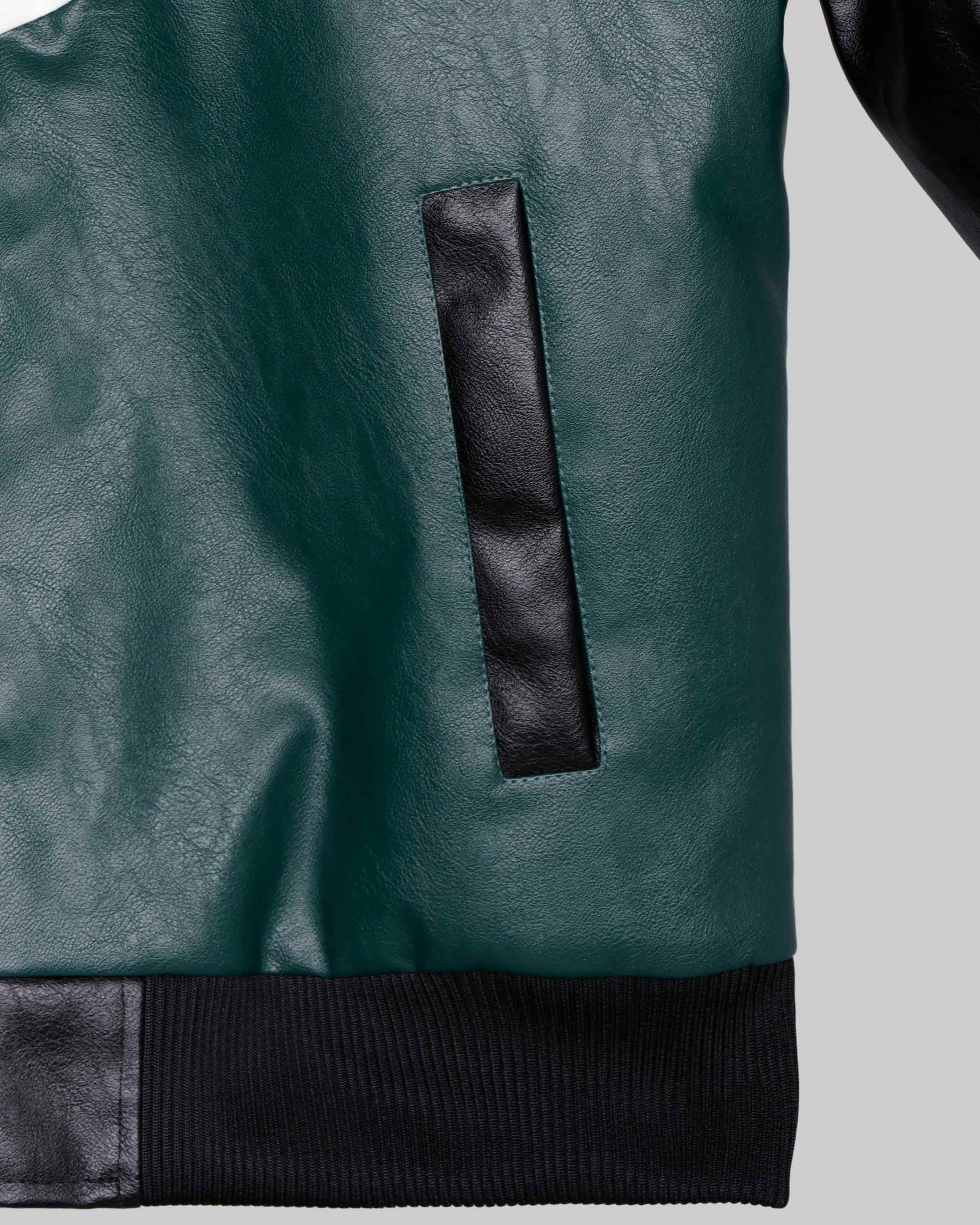 Chaqueta de béisbol con cuello acanalado-Entrega local en México
