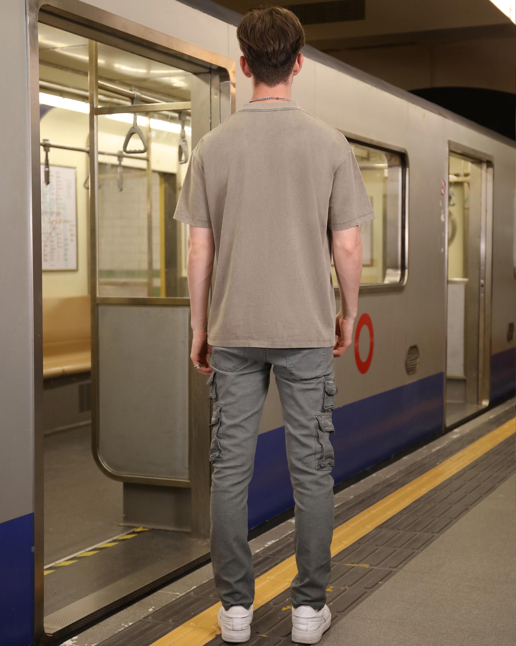 Slim-fit Cargo Jeans with Functional Side Pockets-Mexico Local Delivery