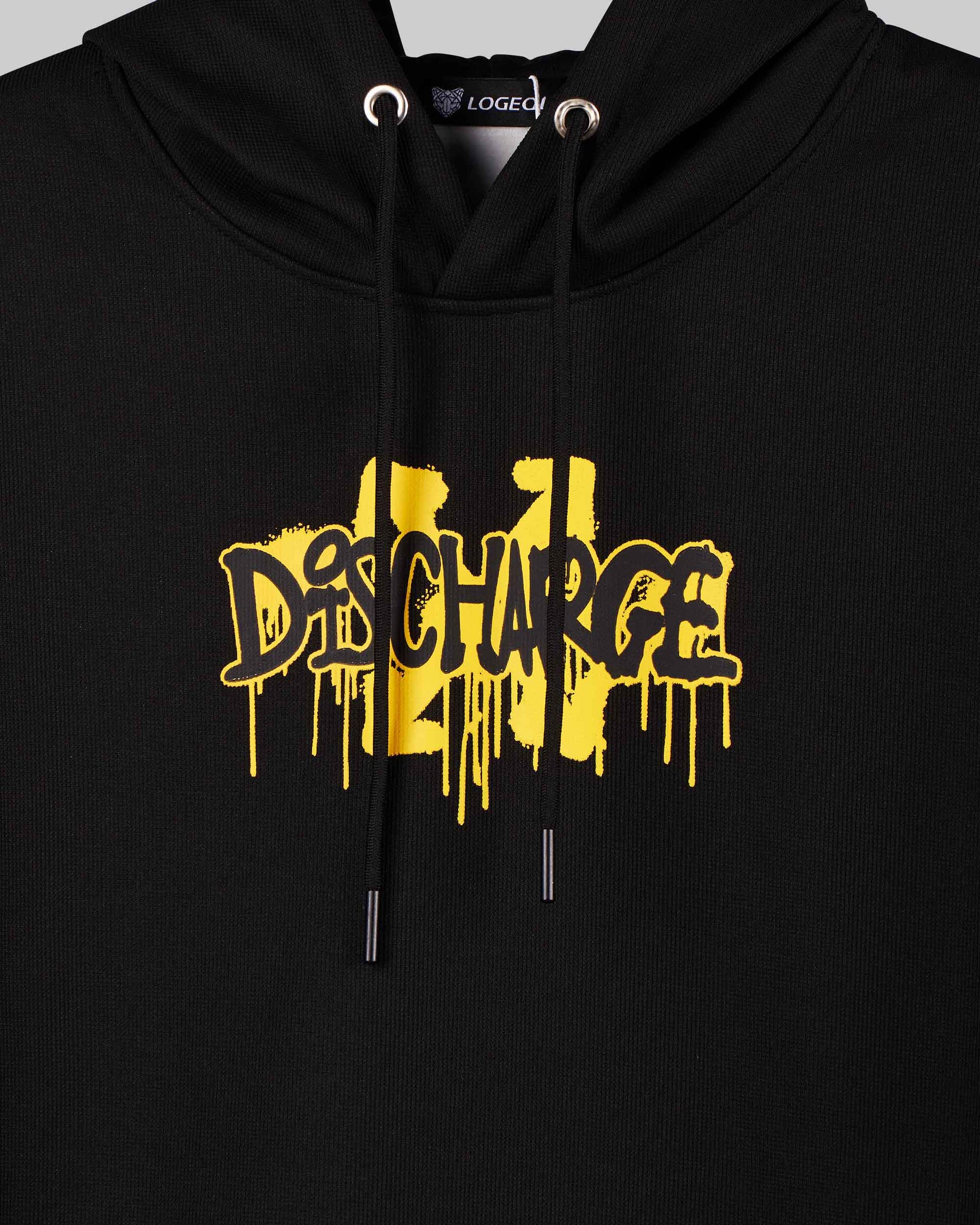 Sudadera con capucha y estampado desgastado