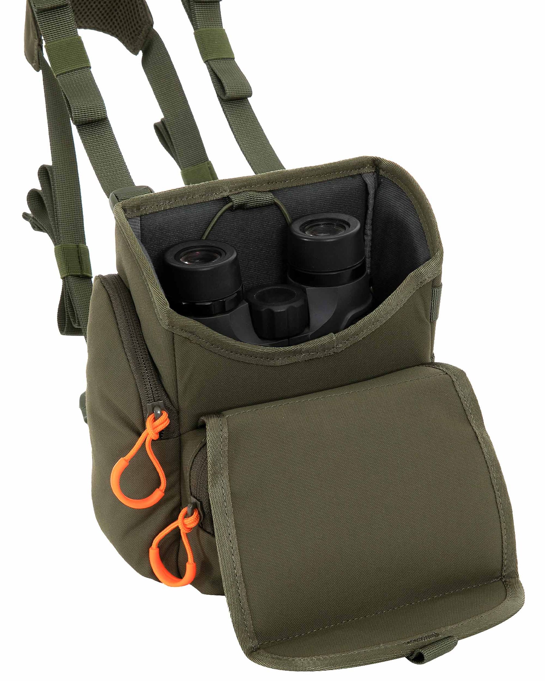Tuxapo Binocular Harness Chest Pack with Rangefinder Pouch Bino Case