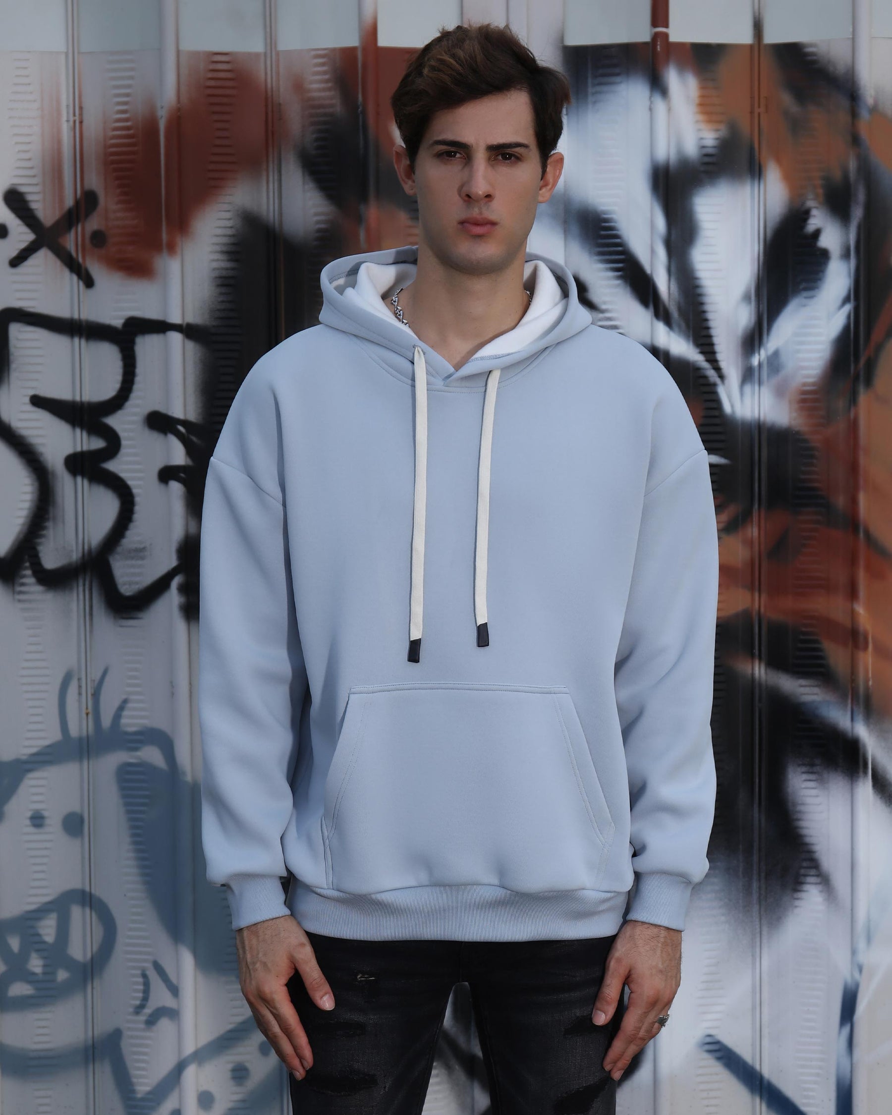 Men’s Fleece Pullover Hoodie – Soft Brushed Fabric, Warm & Casual Streetwear | LOGEQI