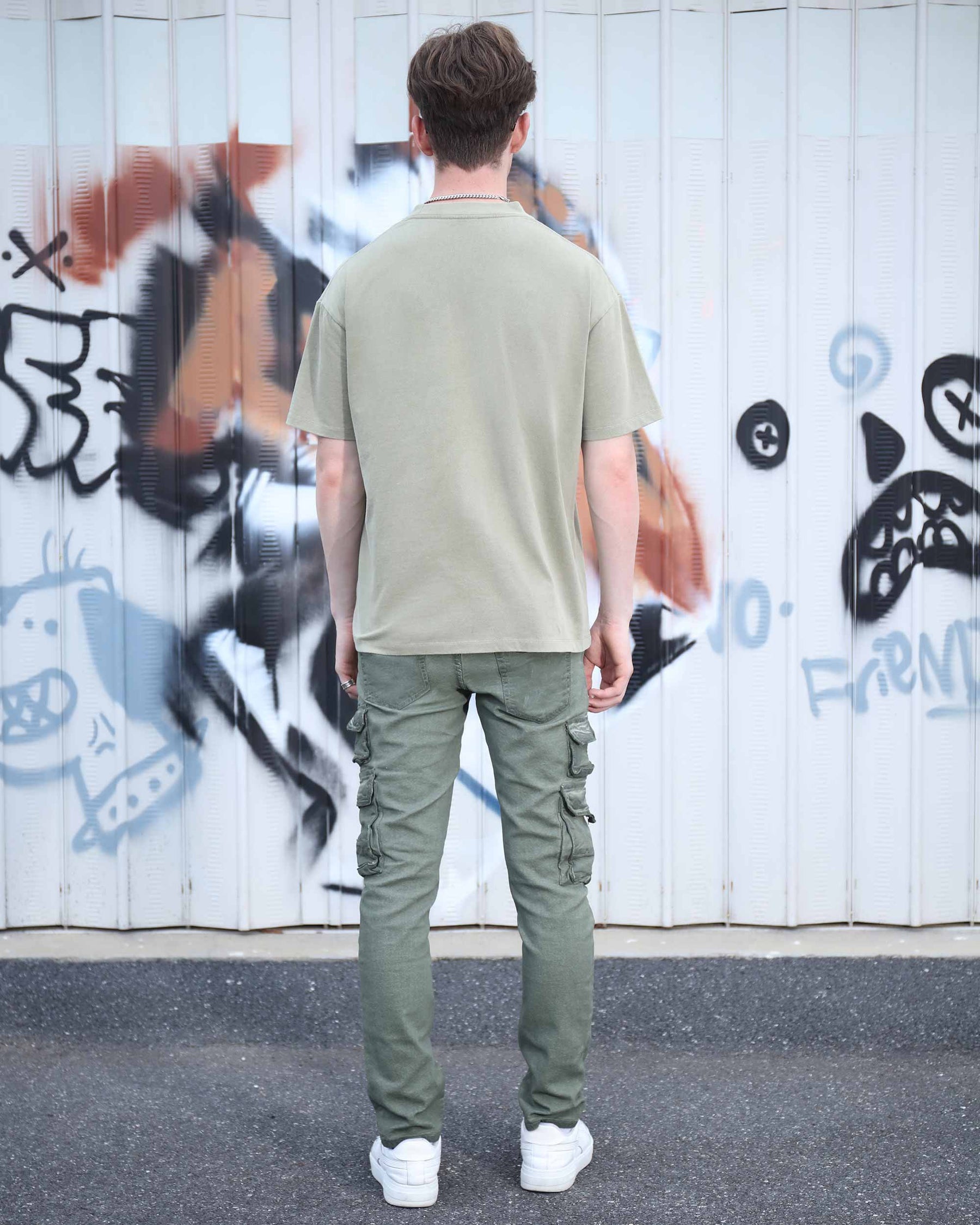Slim-fit Cargo Jeans with Functional Side Pockets-Mexico Local Delivery