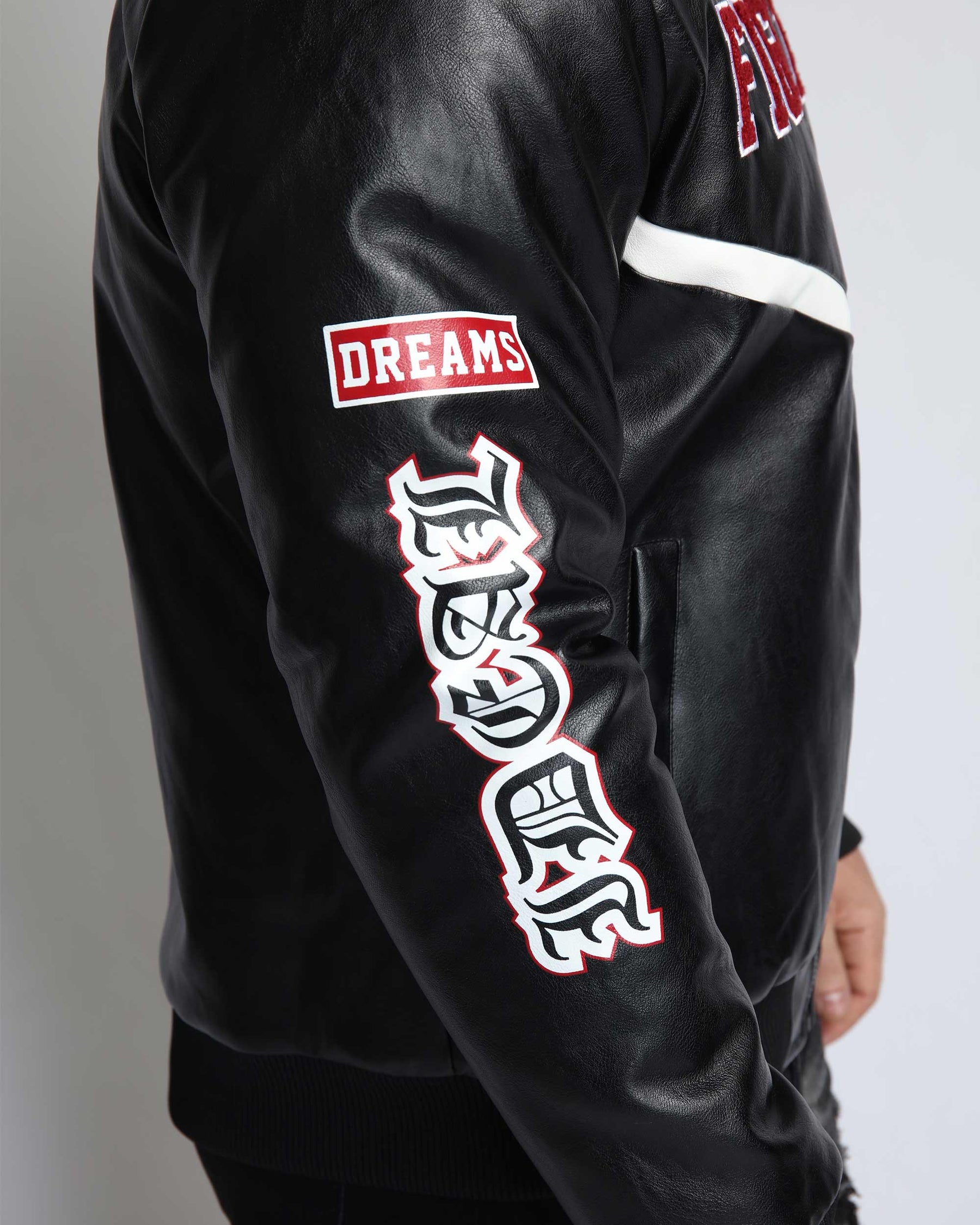 Chaqueta de béisbol con cuello acanalado-Entrega local en México
