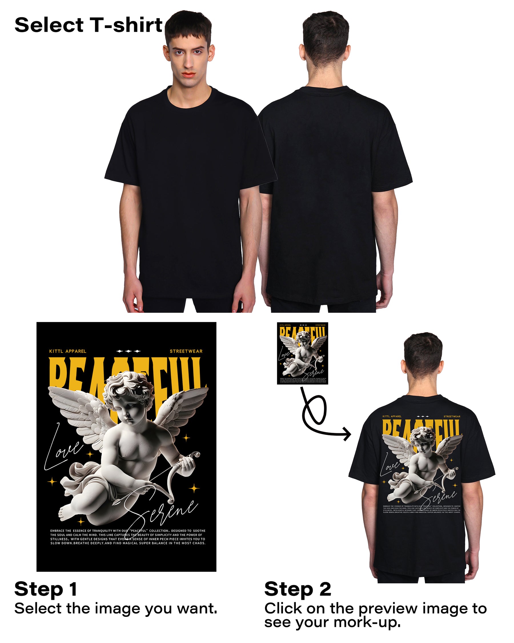 Camiseta clásica para hombre - 100 % algodón - Manga corta, cuello redondo - Entrega local en México
