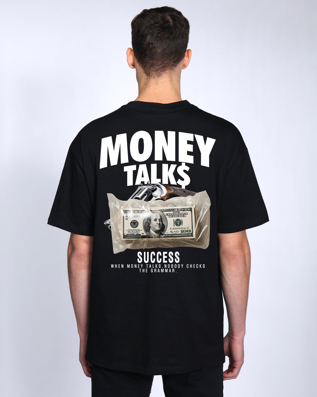 Camiseta lavada extragrande Logeqi 100 % algodón con un diseño de estampado único y cómodo para tu colección diaria.