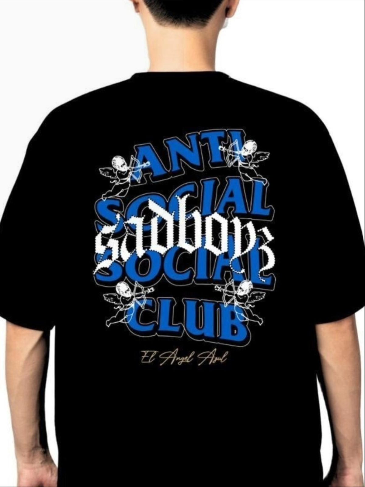 Camisetas gráficas de ropa urbana para hombre de Anti Social Club, 100 % algodón