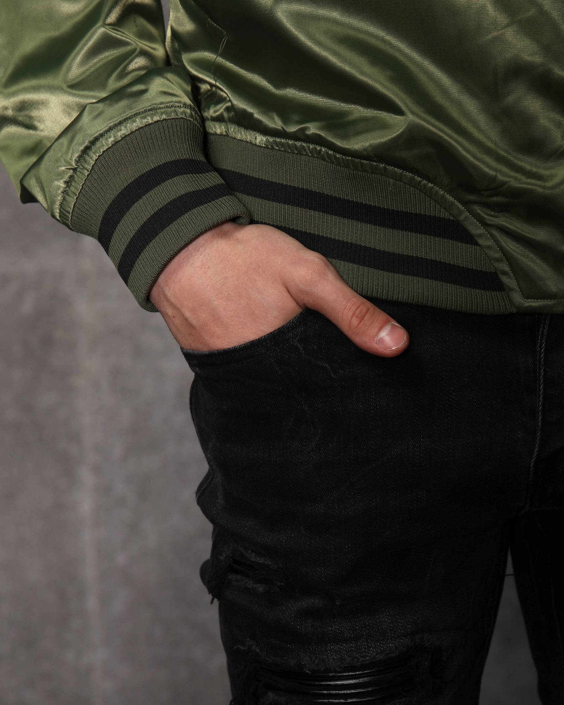 Streetwear Men’s Black Heavy Distressed & Ripped Skinny Jeans