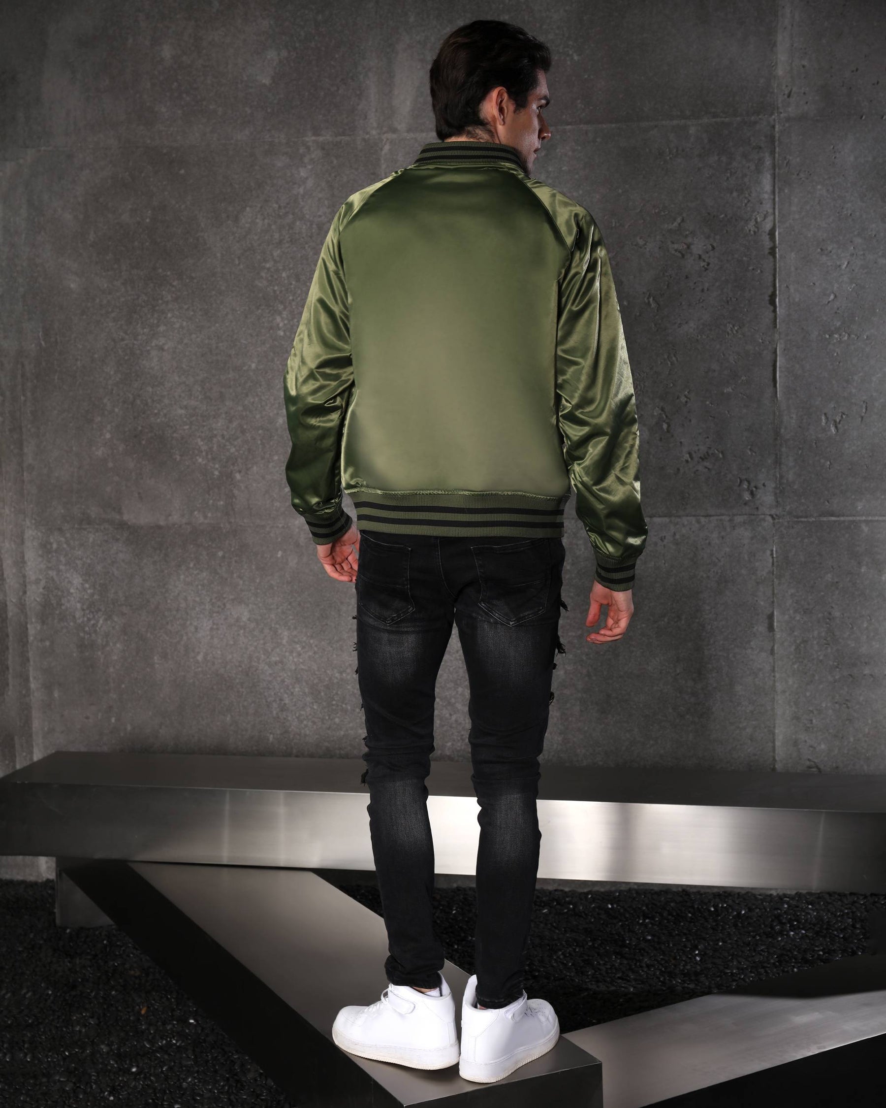 Streetwear Men’s Black Heavy Distressed & Ripped Skinny Jeans