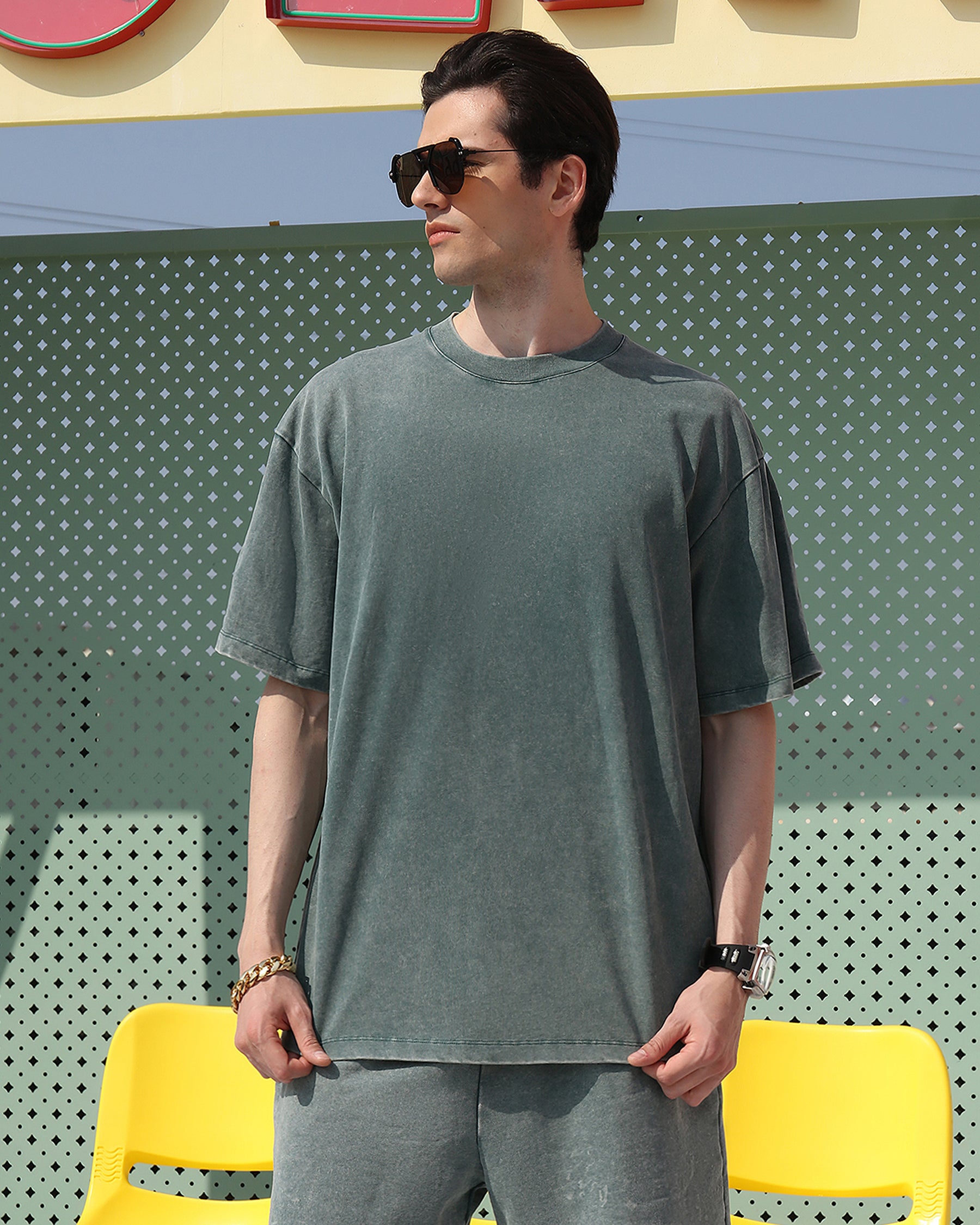 Camisetas de algodón lavado para hombre: paquete de 10 unidades (tallas S/M/L/XL)