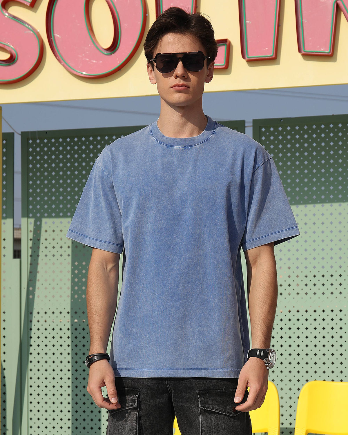 Camisetas de algodón lavado para hombre: paquete de 10 unidades (tallas S/M/L/XL)