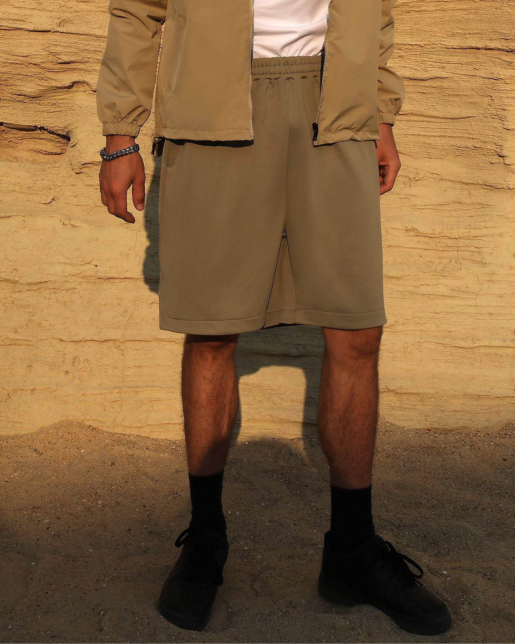 Men's Drawstring Cotton Jogging Sweat Shorts Casual