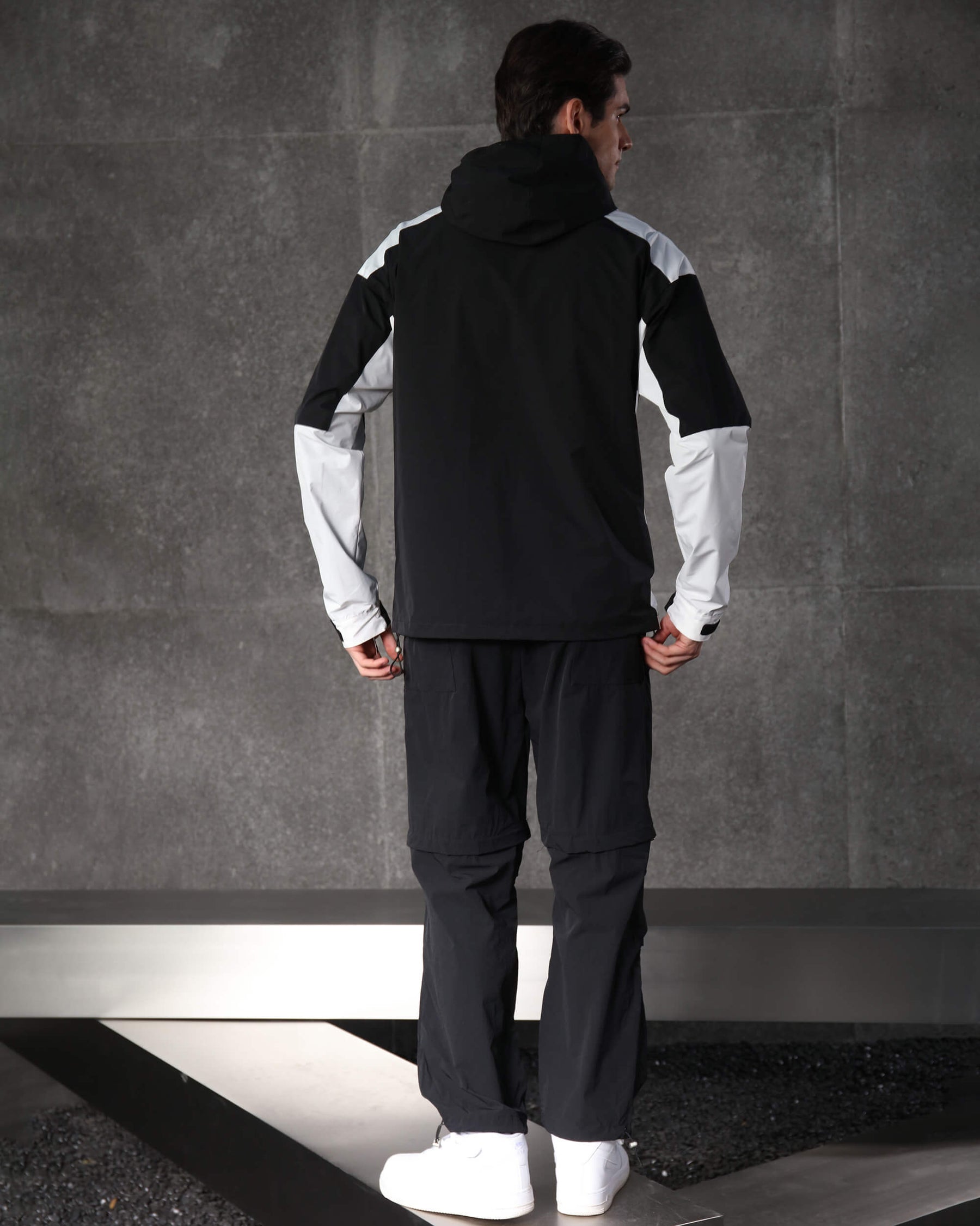 LOGEQI Convertible Wide Cargo Pants Loose Straight Fit