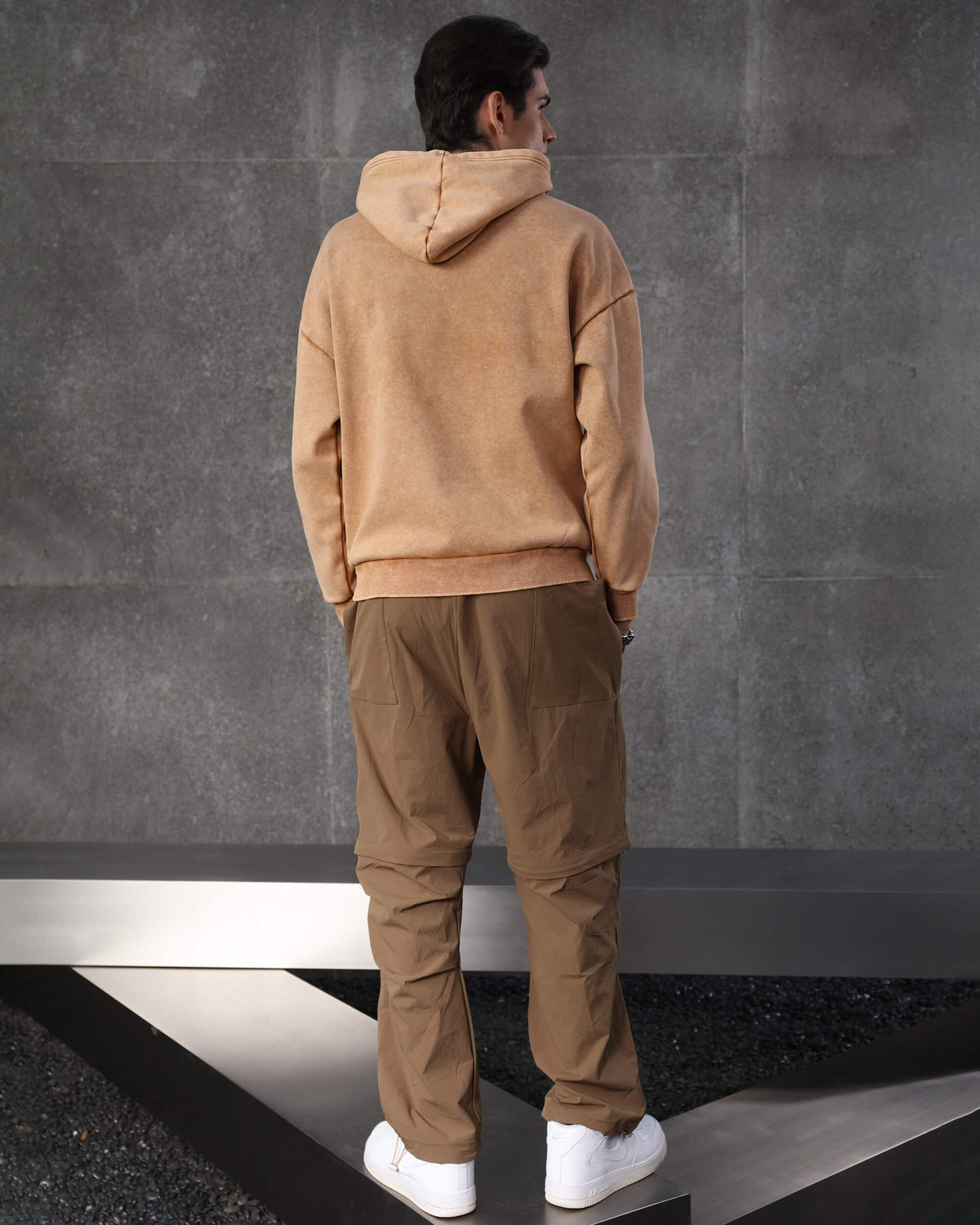 Pantalones cargo anchos convertibles LOGEQI de corte recto y holgado