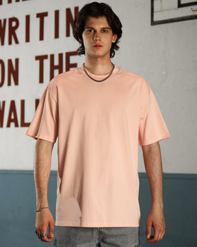 LOGEQI Men's 100% Cotton Oversized T-Shirt – Loose Fit Solid Color Wholesale, 10 Pieces/Pack