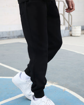 Conjunto de sudadera con capucha y joggers Effortless Style Negro 