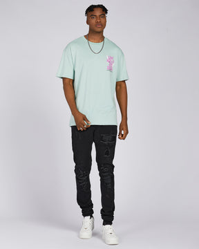 Camiseta con gráfico de cita de tipografía 