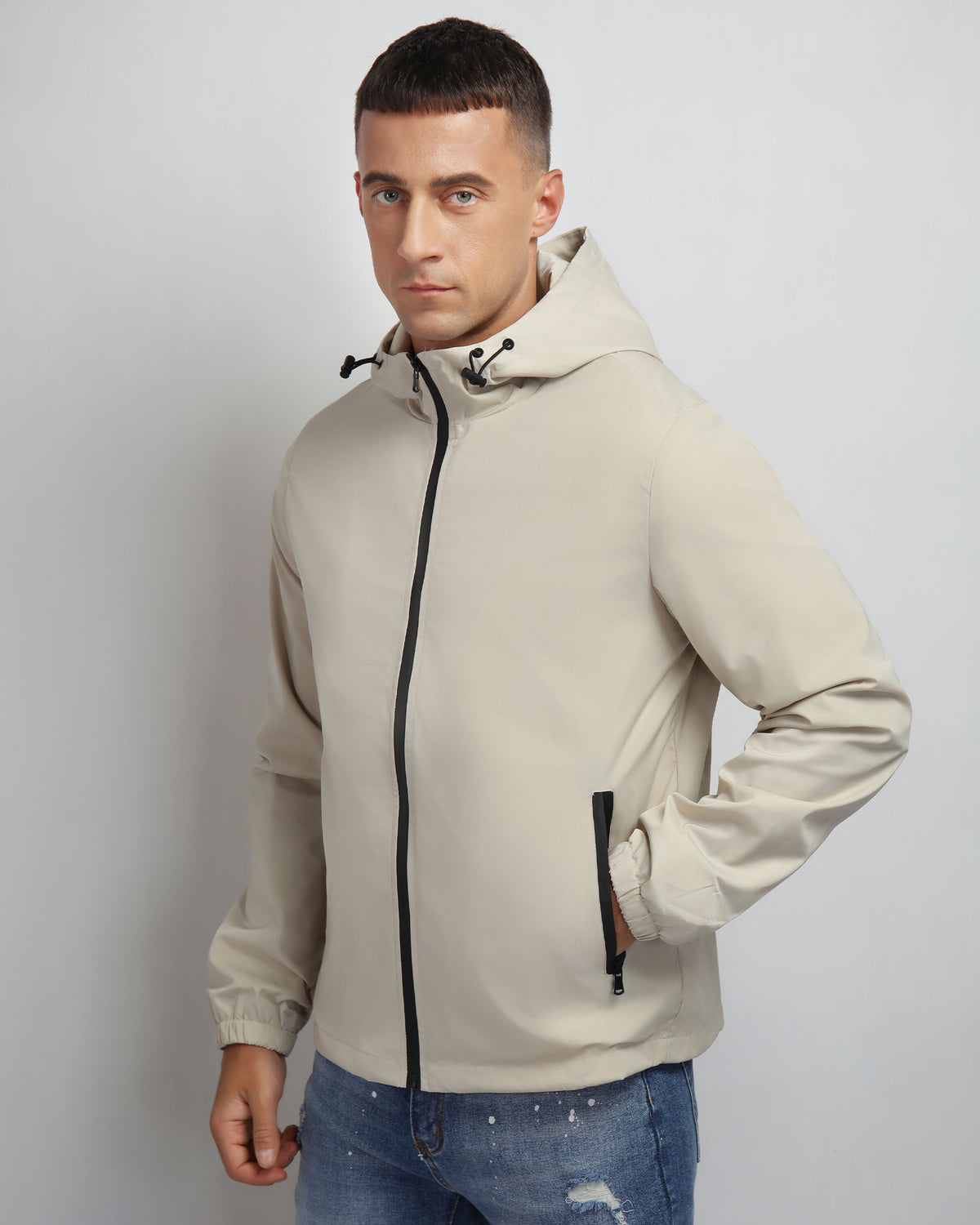 Chaquetas impermeables Transpirable Con capucha para todo clima