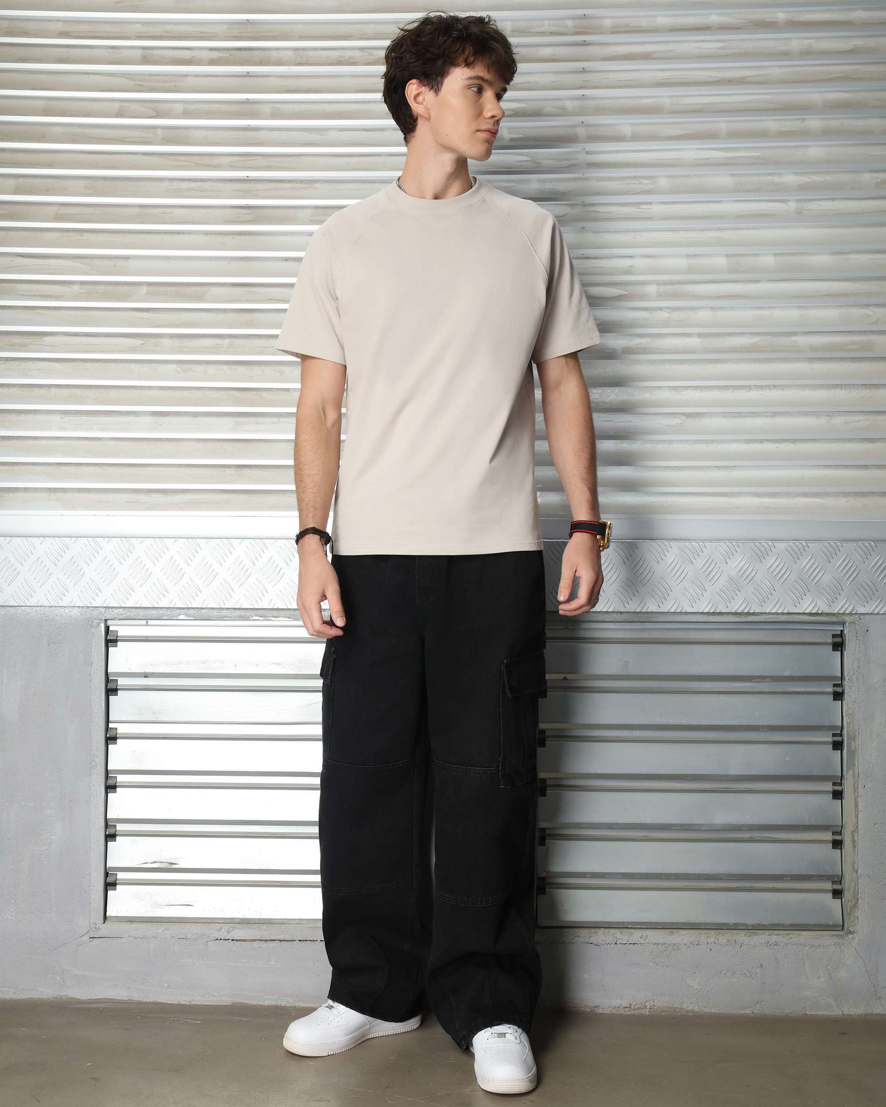 LOGEQI Men's 250G 100% Cotton Solid Color T-Shirt – Wholesale, 10 Pieces/Pack