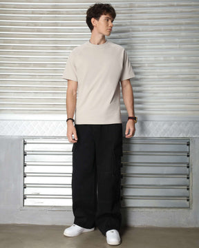 LOGEQI Men's 250G 100% Cotton Solid Color T-Shirt – Wholesale, 10 Pieces/Pack