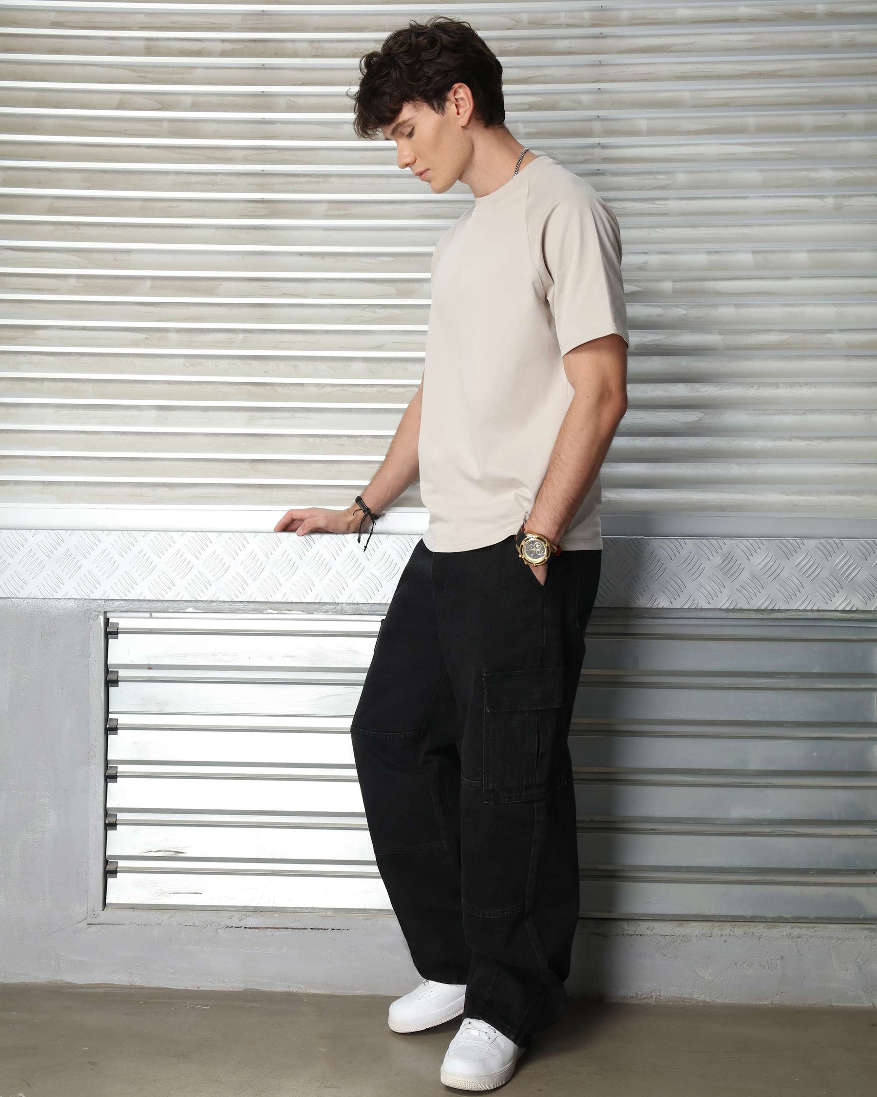 LOGEQI Men's 250G 100% Cotton Solid Color T-Shirt – Wholesale, 10 Pieces/Pack