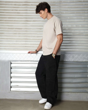 LOGEQI Men's 250G 100% Cotton Solid Color T-Shirt – Wholesale, 10 Pieces/Pack