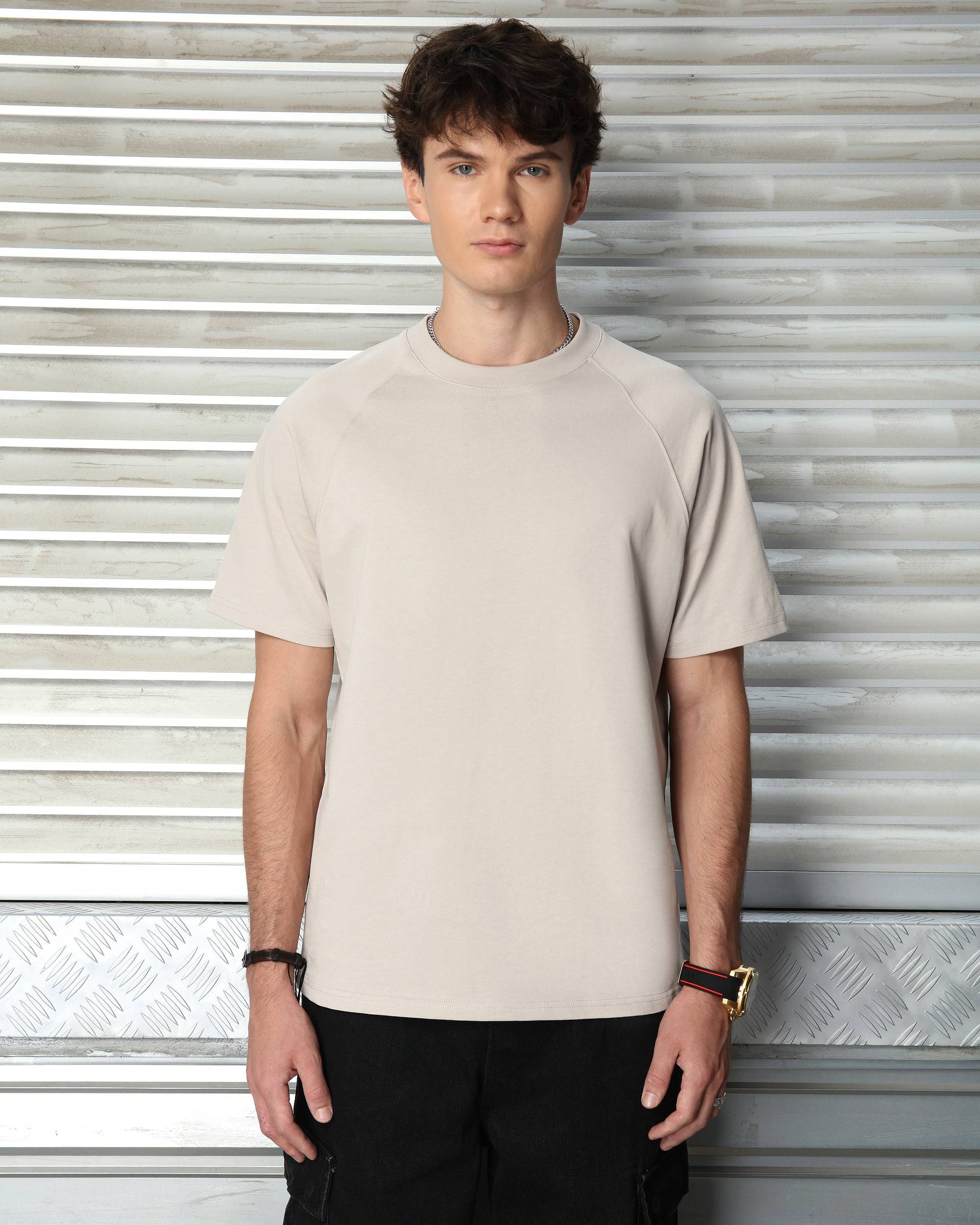 LOGEQI Men's 250G 100% Cotton Solid Color T-Shirt – Wholesale, 10 Pieces/Pack