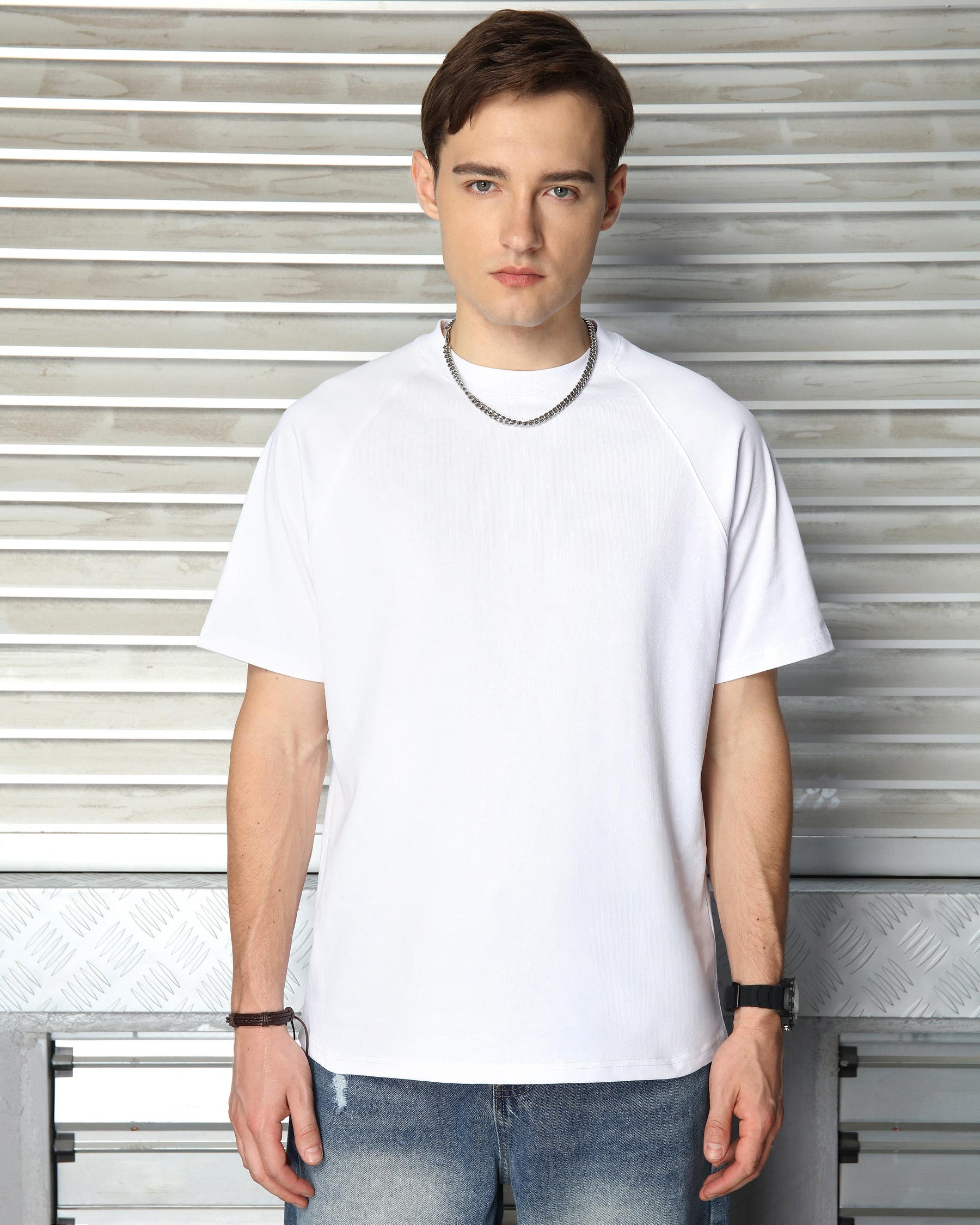 LOGEQI Men's 250G 100% Cotton Solid Color T-Shirt – Wholesale, 10 Pieces/Pack