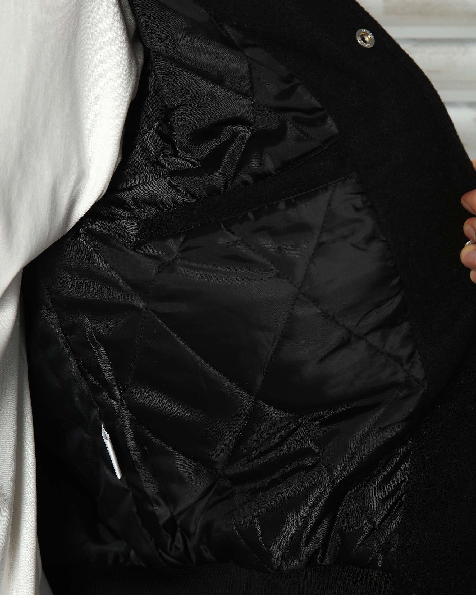 LOGEQI Men’s Skeleton Varsity Jacket – Oversized Streetwear Bomber in Khaki / Brown / Black