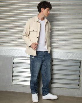 LOGEQI Men’s Casual Baseball Jacket – Grey / Khaki / Coffee