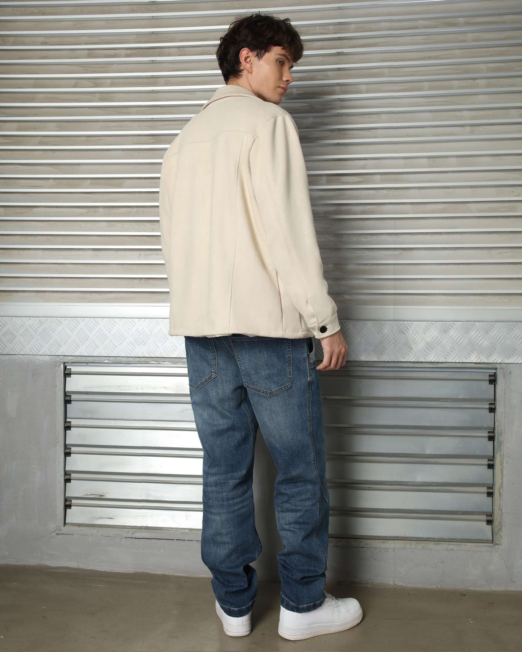 LOGEQI Men’s Casual Baseball Jacket – Grey / Khaki / Coffee