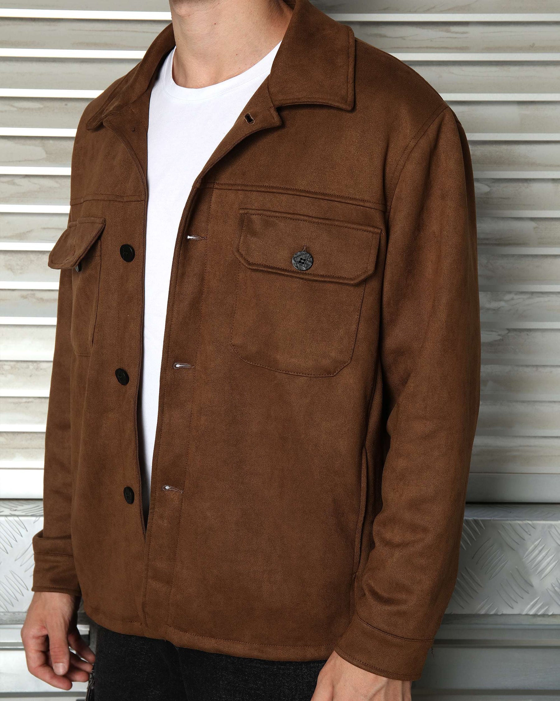 LOGEQI Men’s Casual Baseball Jacket – Grey / Khaki / Coffee